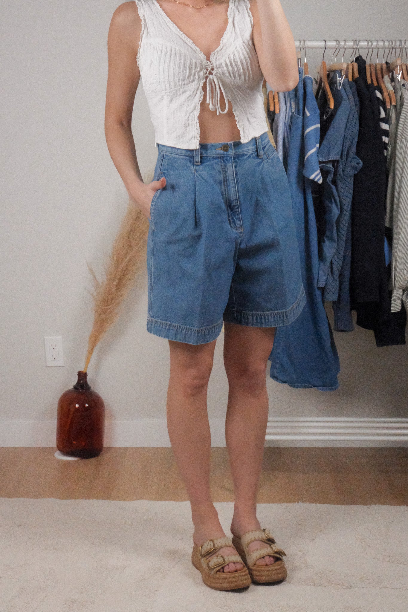Vintage x Pleated Shorts (8/10)