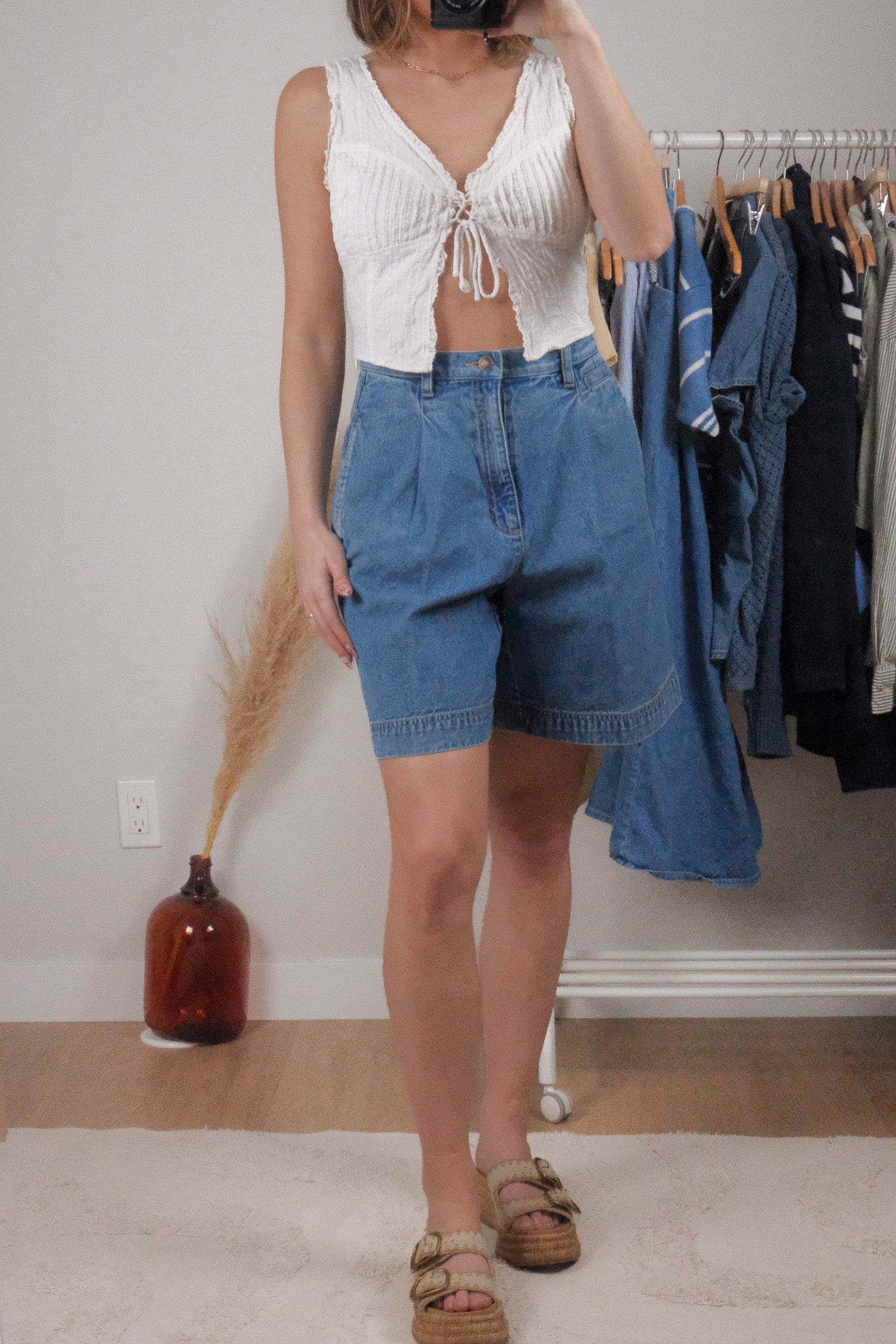 Vintage x Pleated Shorts (8/10)