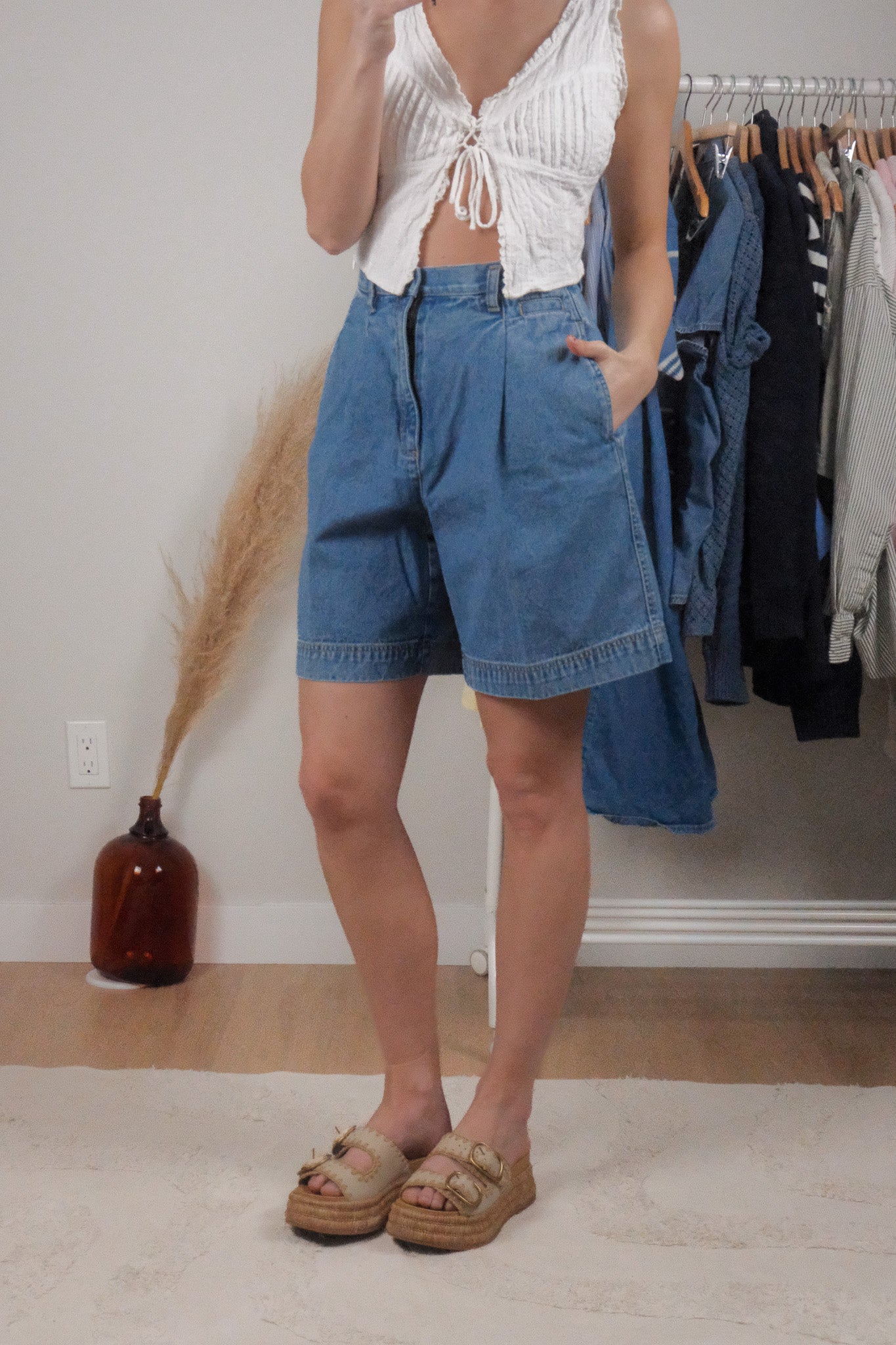 Vintage x Pleated Shorts (8/10)