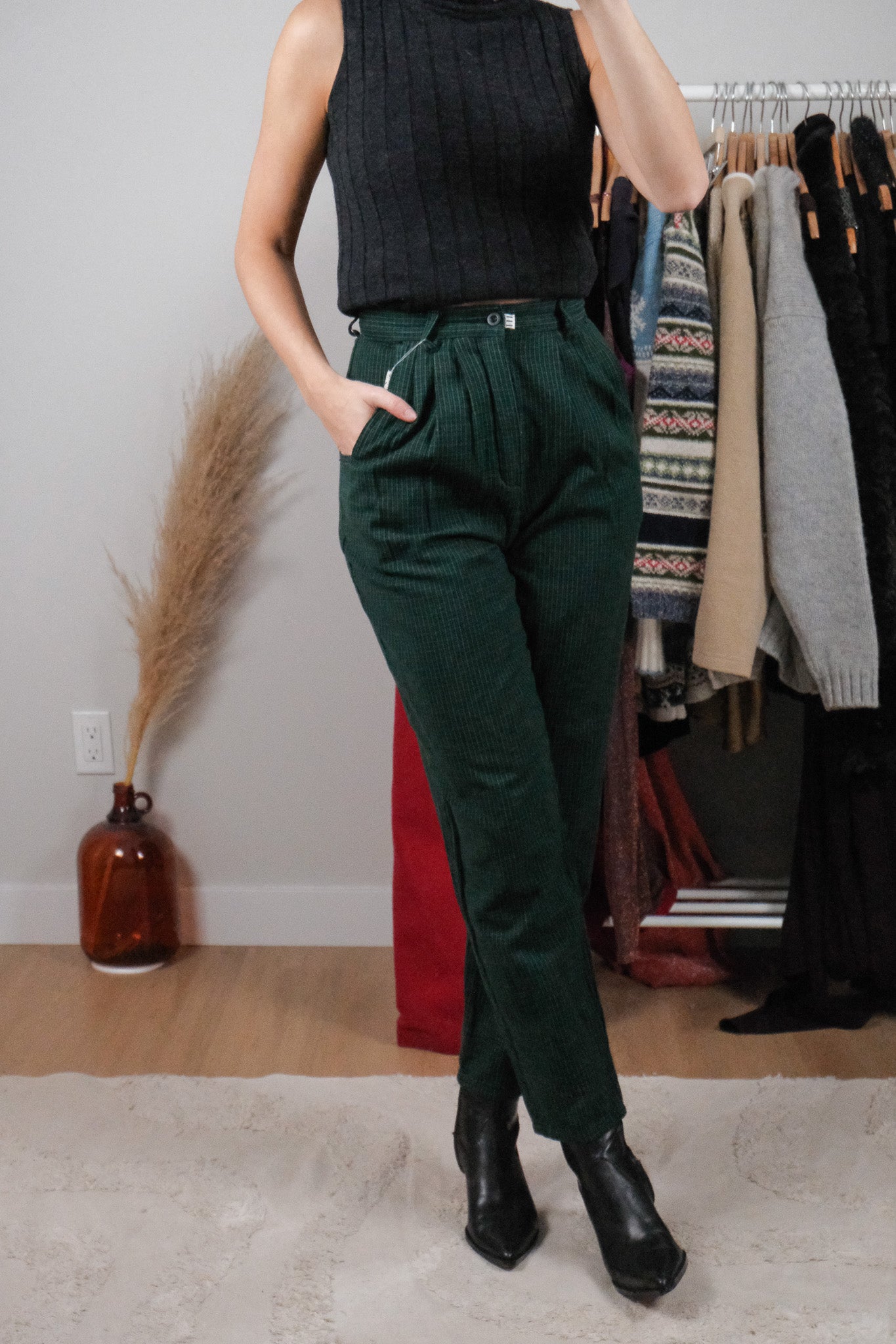 Vintage x Deadstock Cotton Plaid Pants (2)