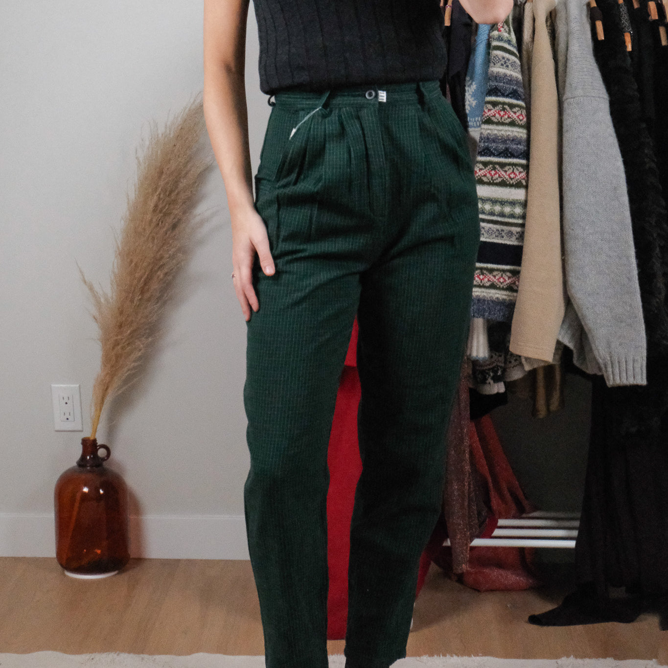 Vintage x Deadstock Cotton Plaid Pants (2)