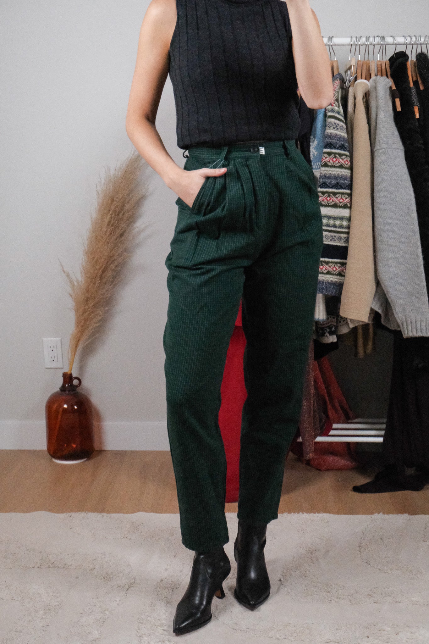 Vintage x Deadstock Cotton Plaid Pants (2)