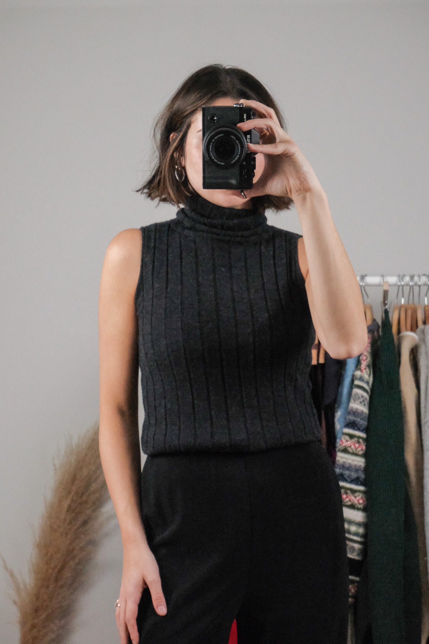 Made in France x Claudie Pierlot x Wool Blend Mockneck Tank (S)