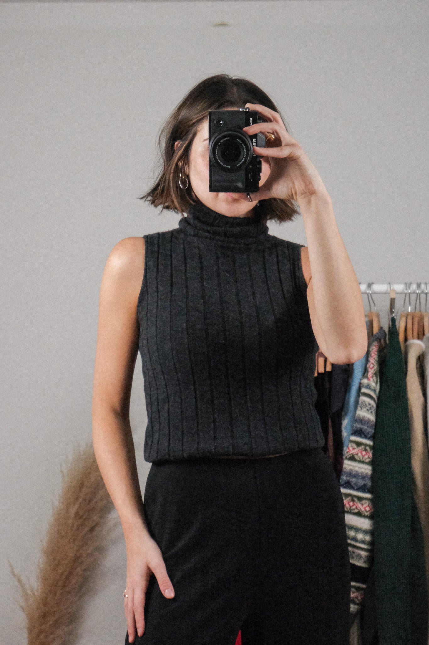 Made in France x Claudie Pierlot x Wool Blend Mockneck Tank (S)