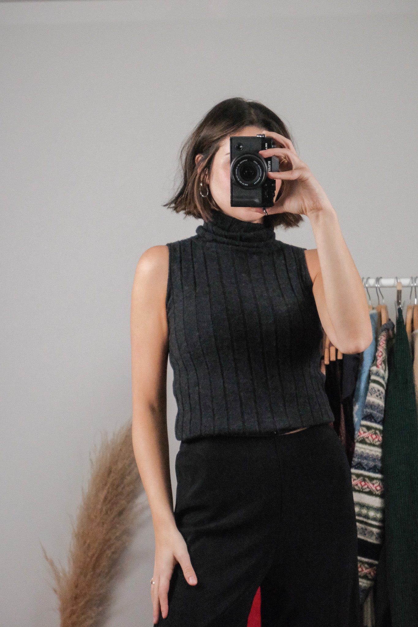 Made in France x Claudie Pierlot x Wool Blend Mockneck Tank (S)