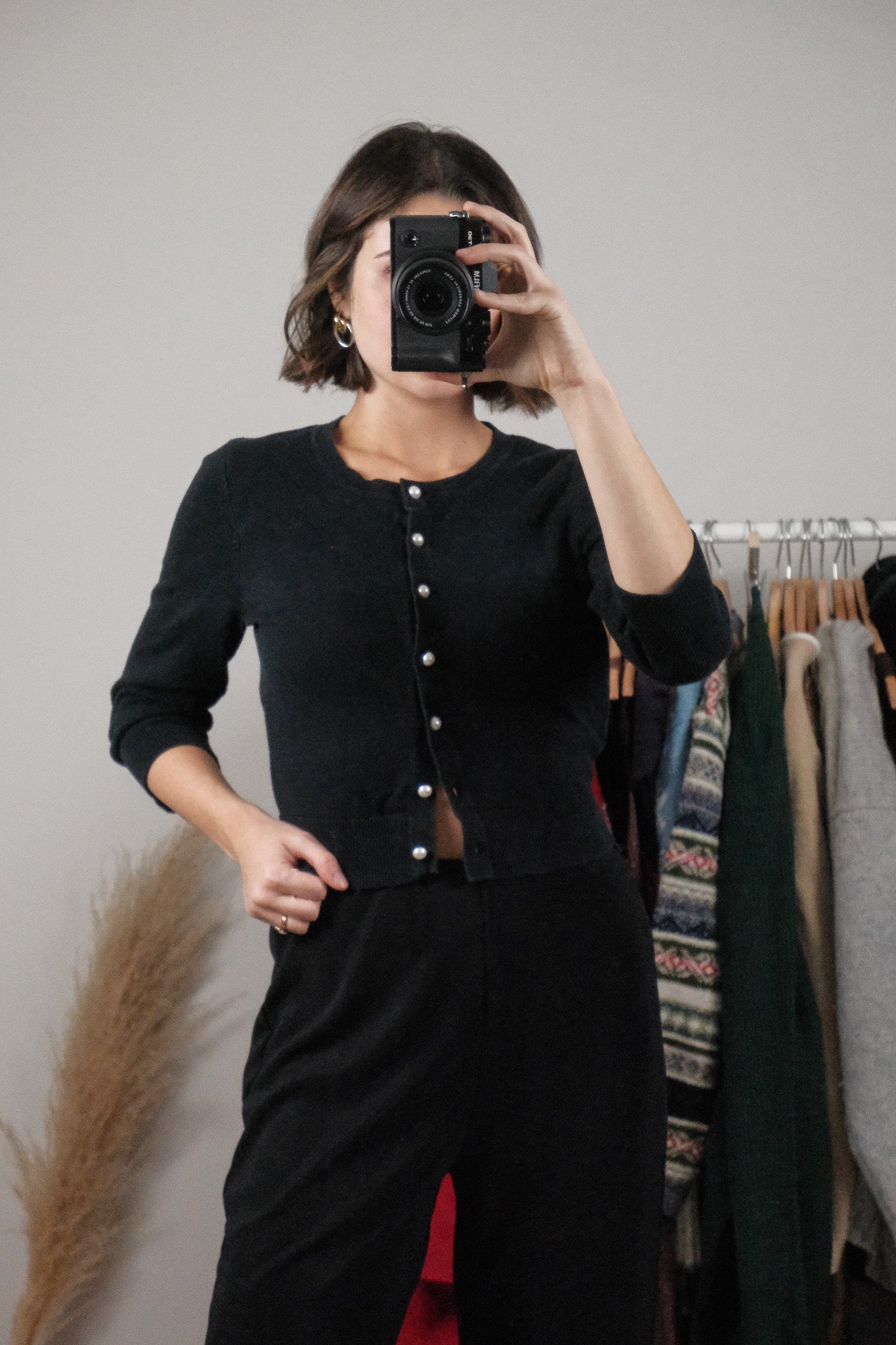 Vintage x 3/4 Sleeve Cardigan (XS)