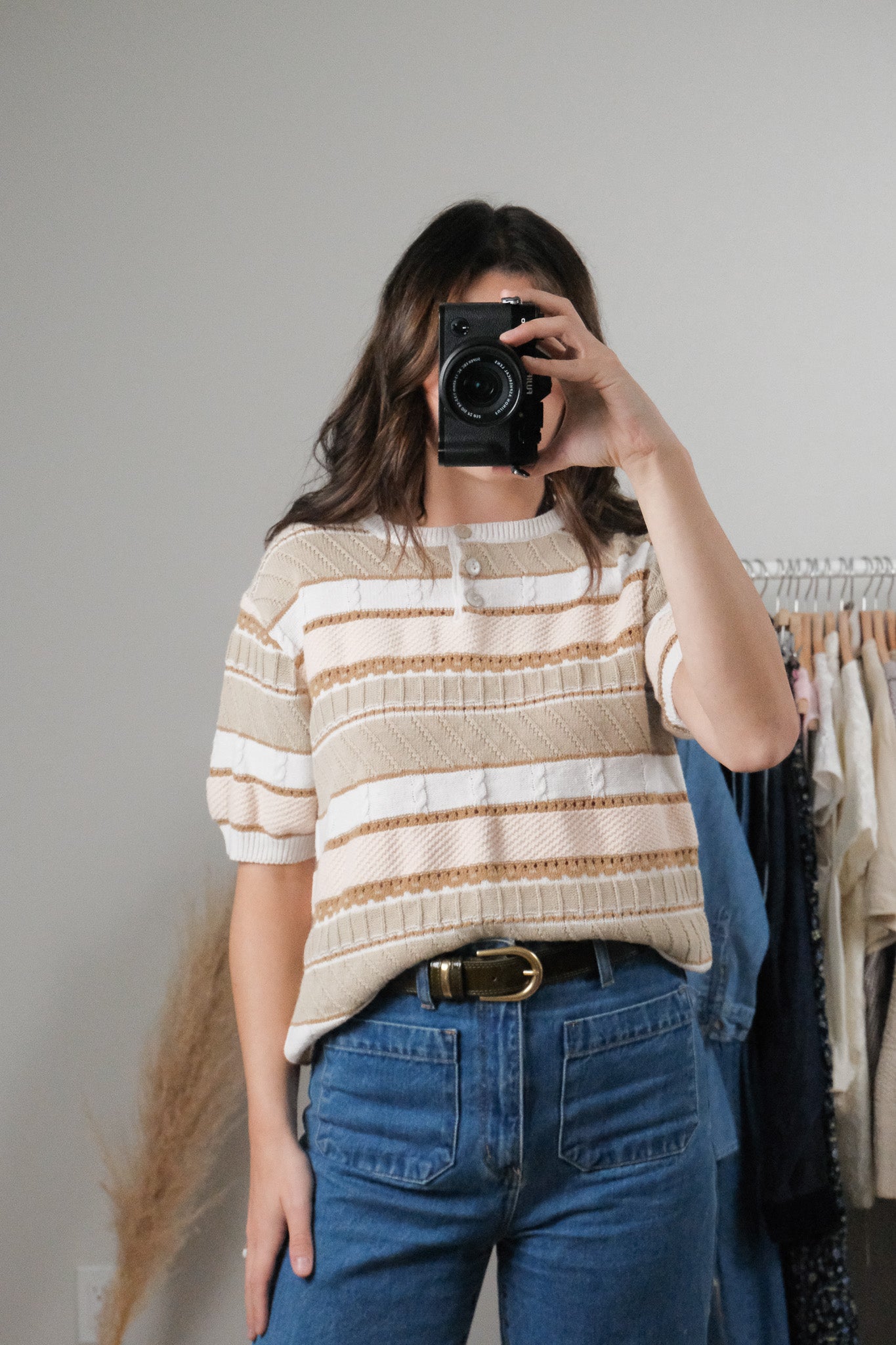 Vintage x Textured Short Sleeve Knit (S)