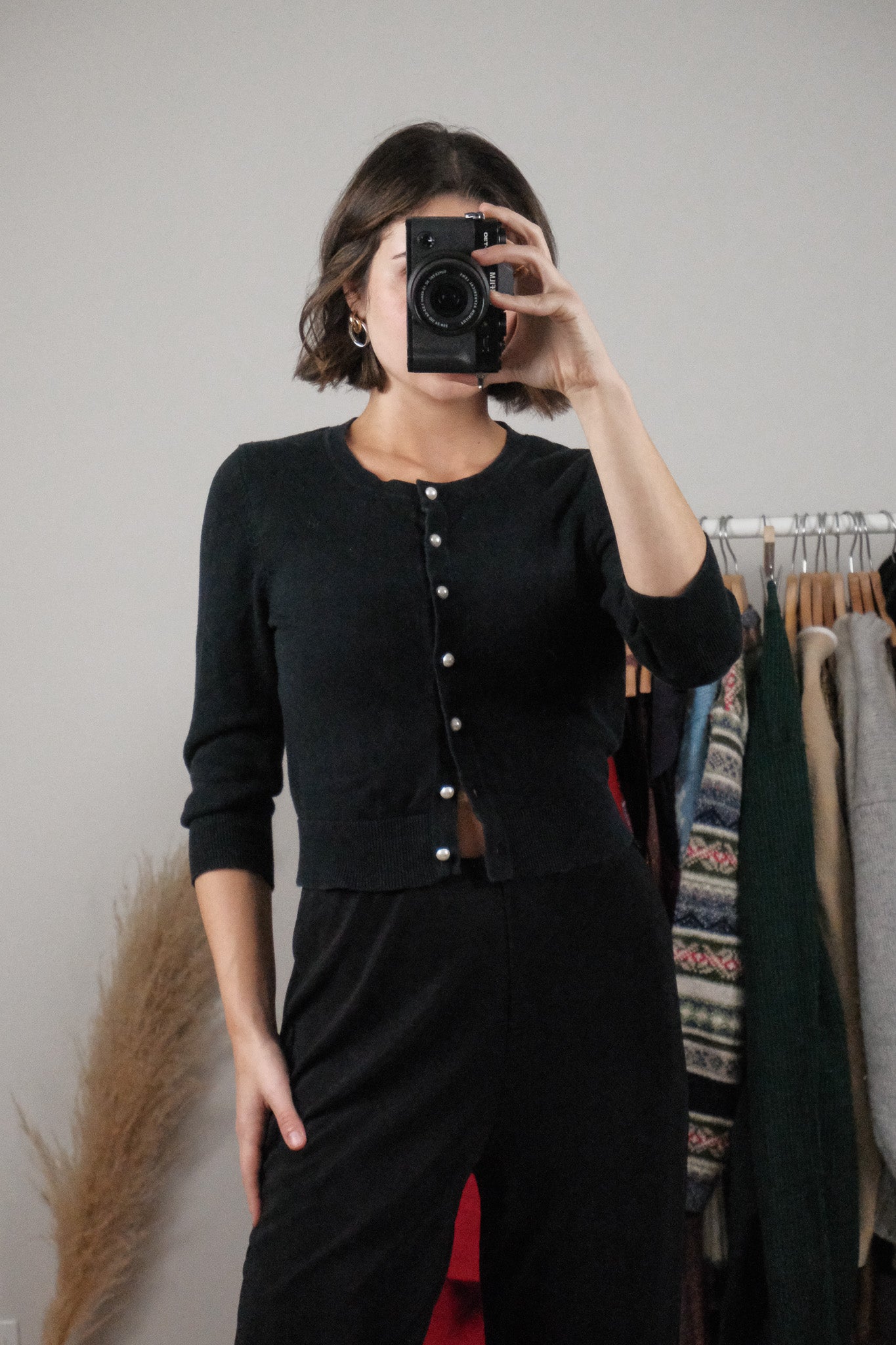 Vintage x 3/4 Sleeve Cardigan (XS)