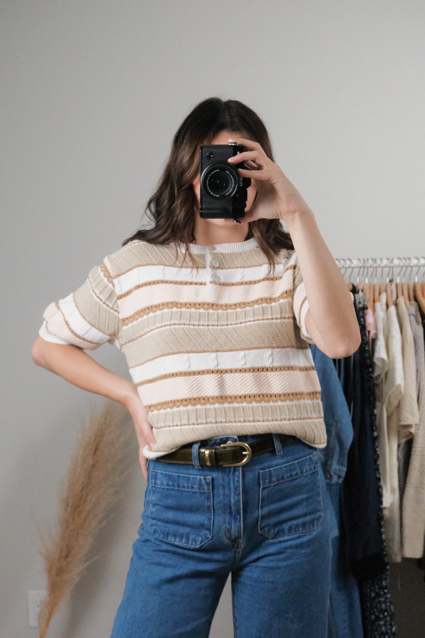 Vintage x Textured Short Sleeve Knit (S)