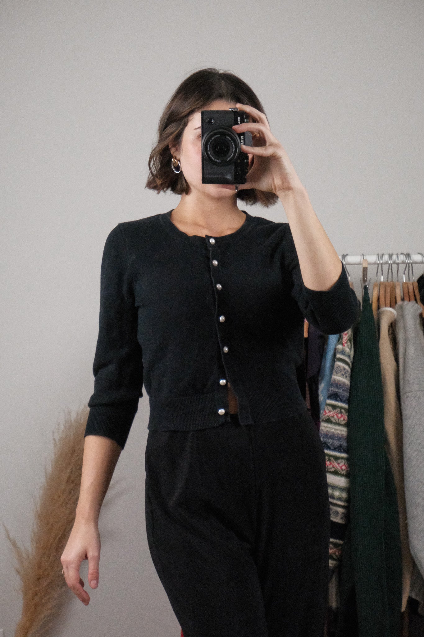 Vintage x 3/4 Sleeve Cardigan (XS)