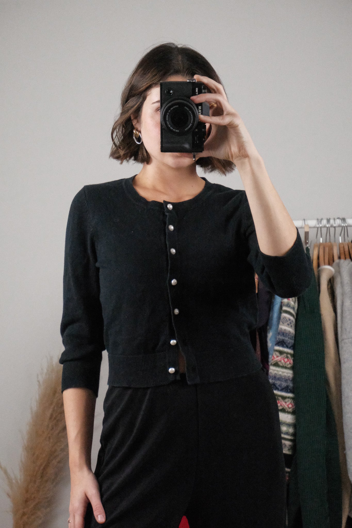 Vintage x 3/4 Sleeve Cardigan (XS)