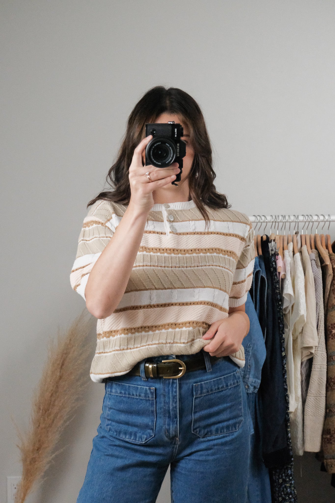 Vintage x Textured Short Sleeve Knit (S)