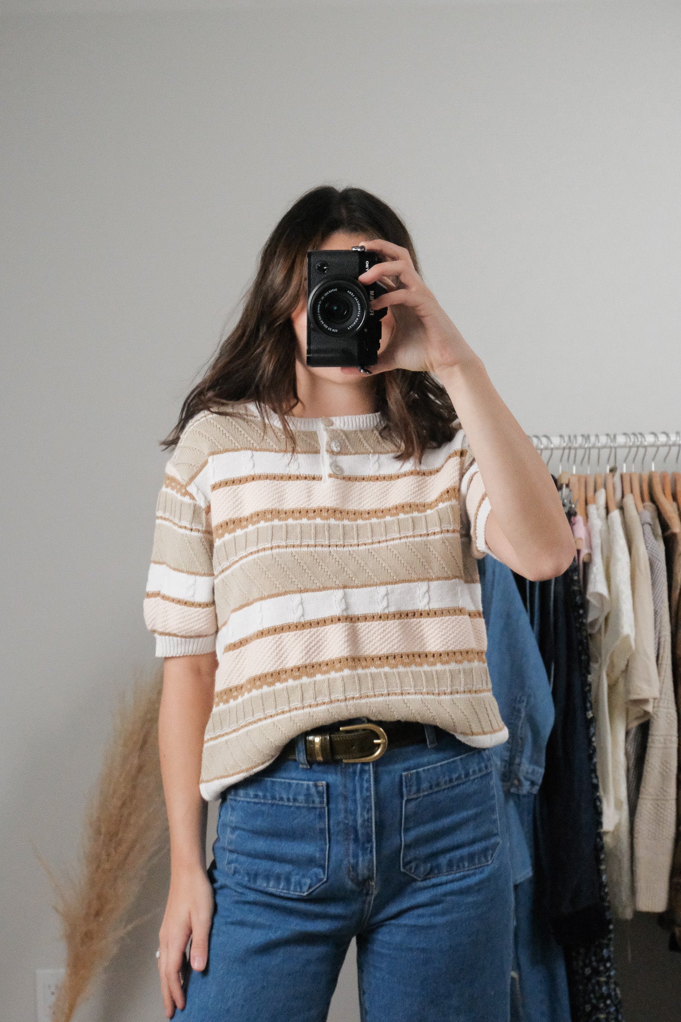 Vintage x Textured Short Sleeve Knit (S)