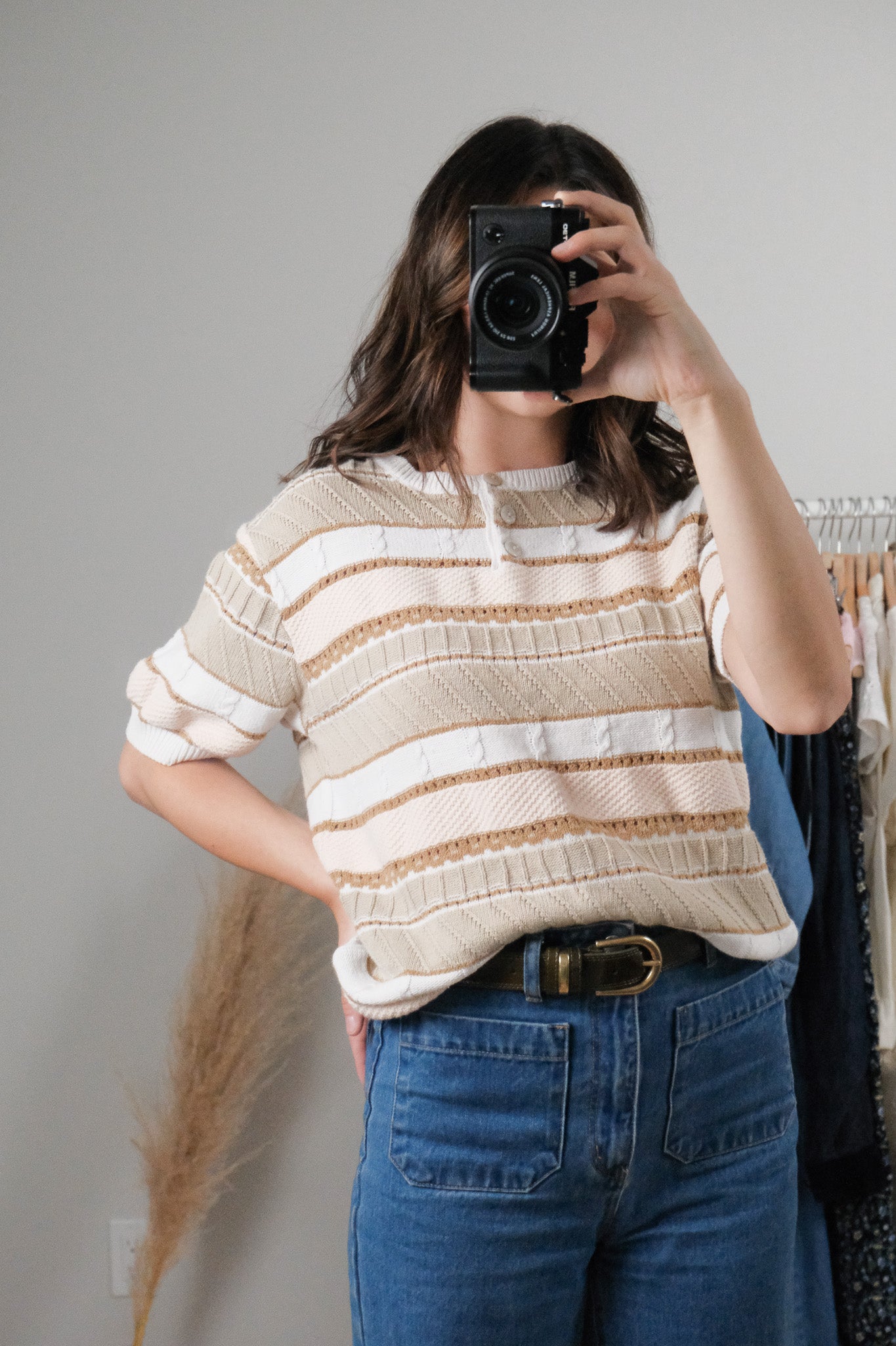 Vintage x Textured Short Sleeve Knit (S)