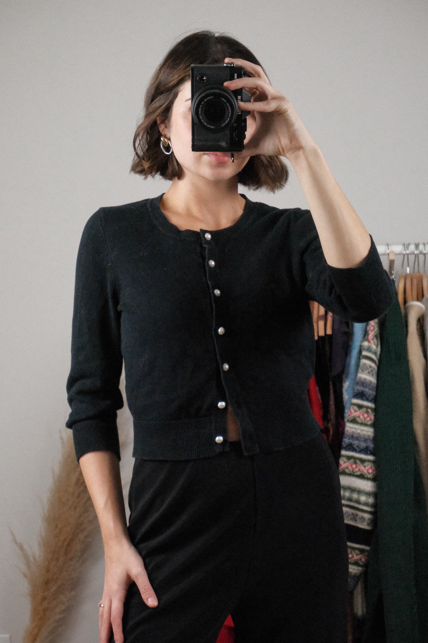 Vintage x 3/4 Sleeve Cardigan (XS)