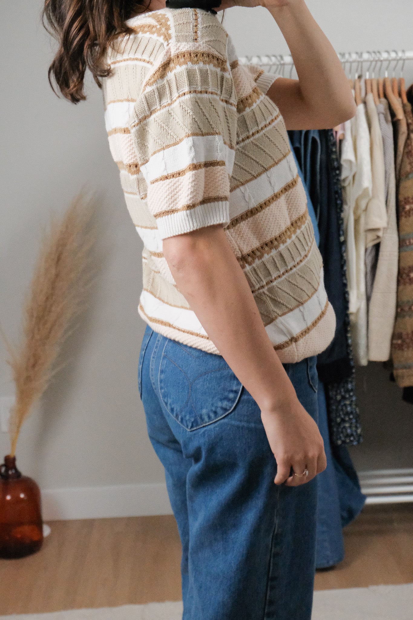 Vintage x Textured Short Sleeve Knit (S)