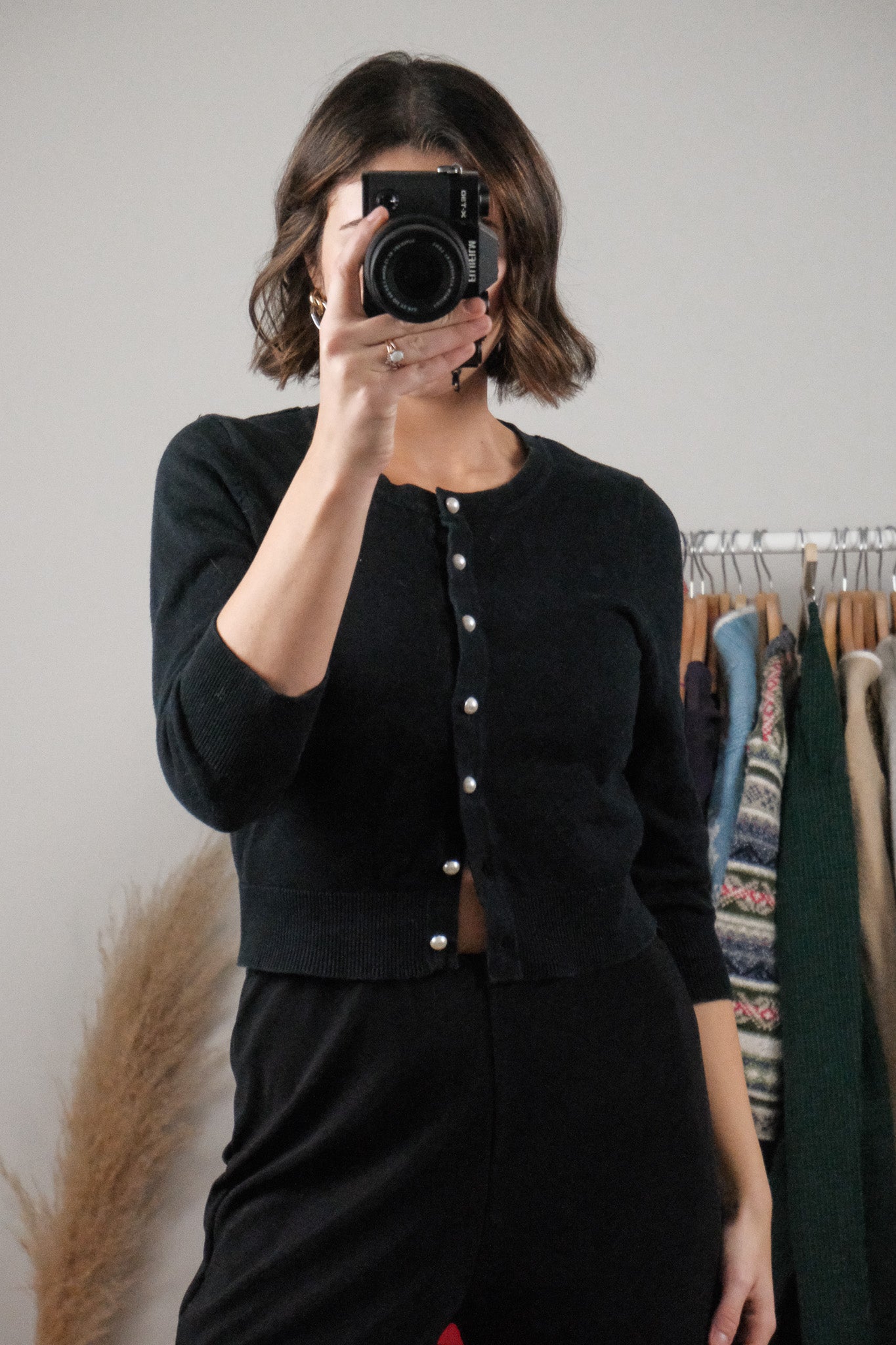 Vintage x 3/4 Sleeve Cardigan (XS)