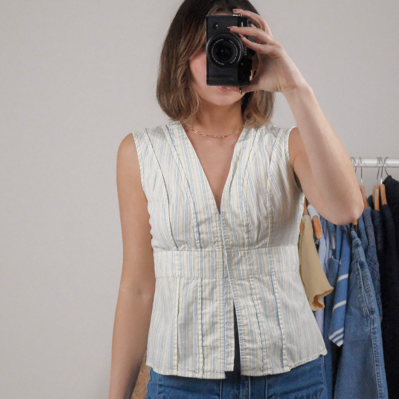 Vintage x Fitted Striped Top (6)