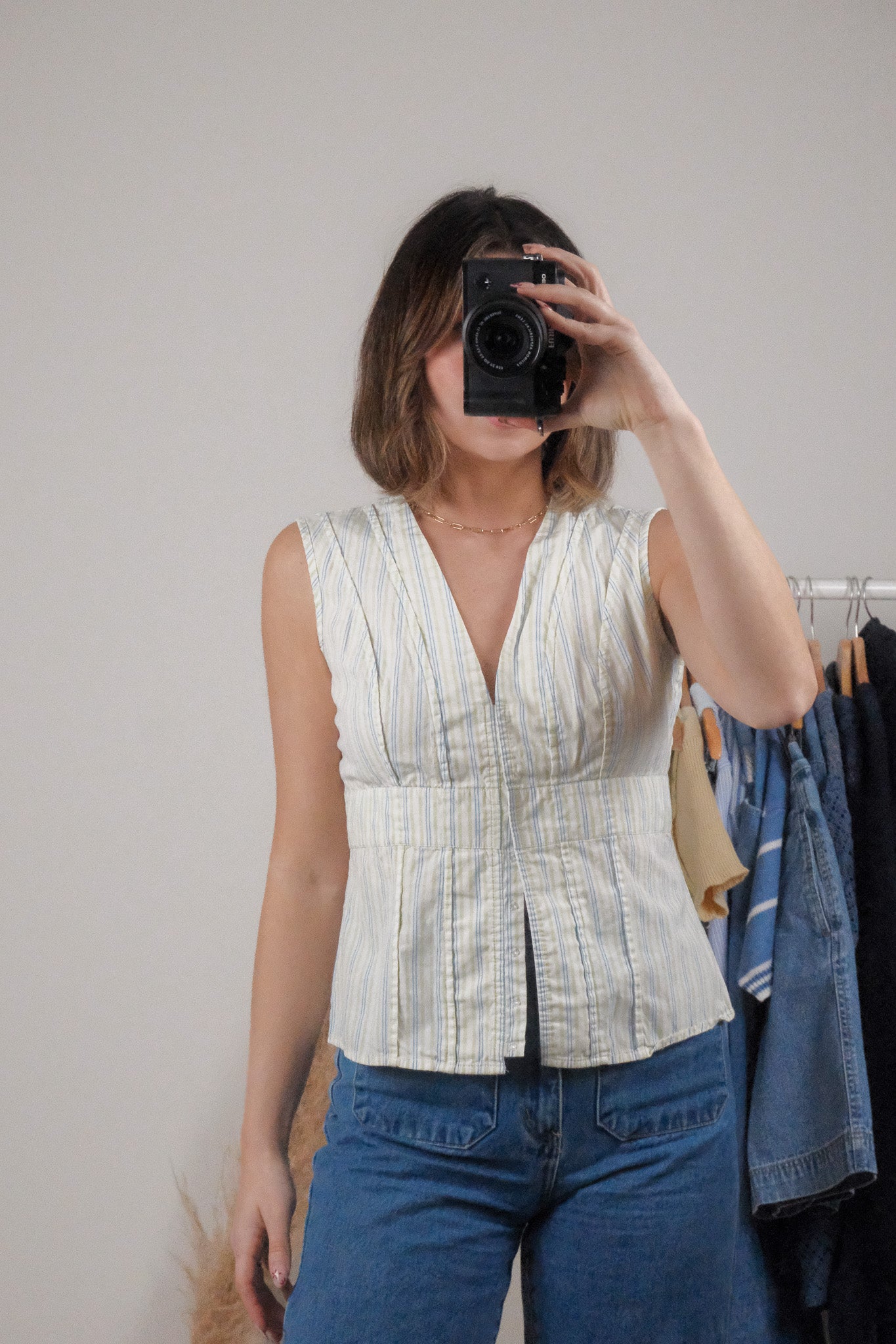 Vintage x Fitted Striped Top (6)