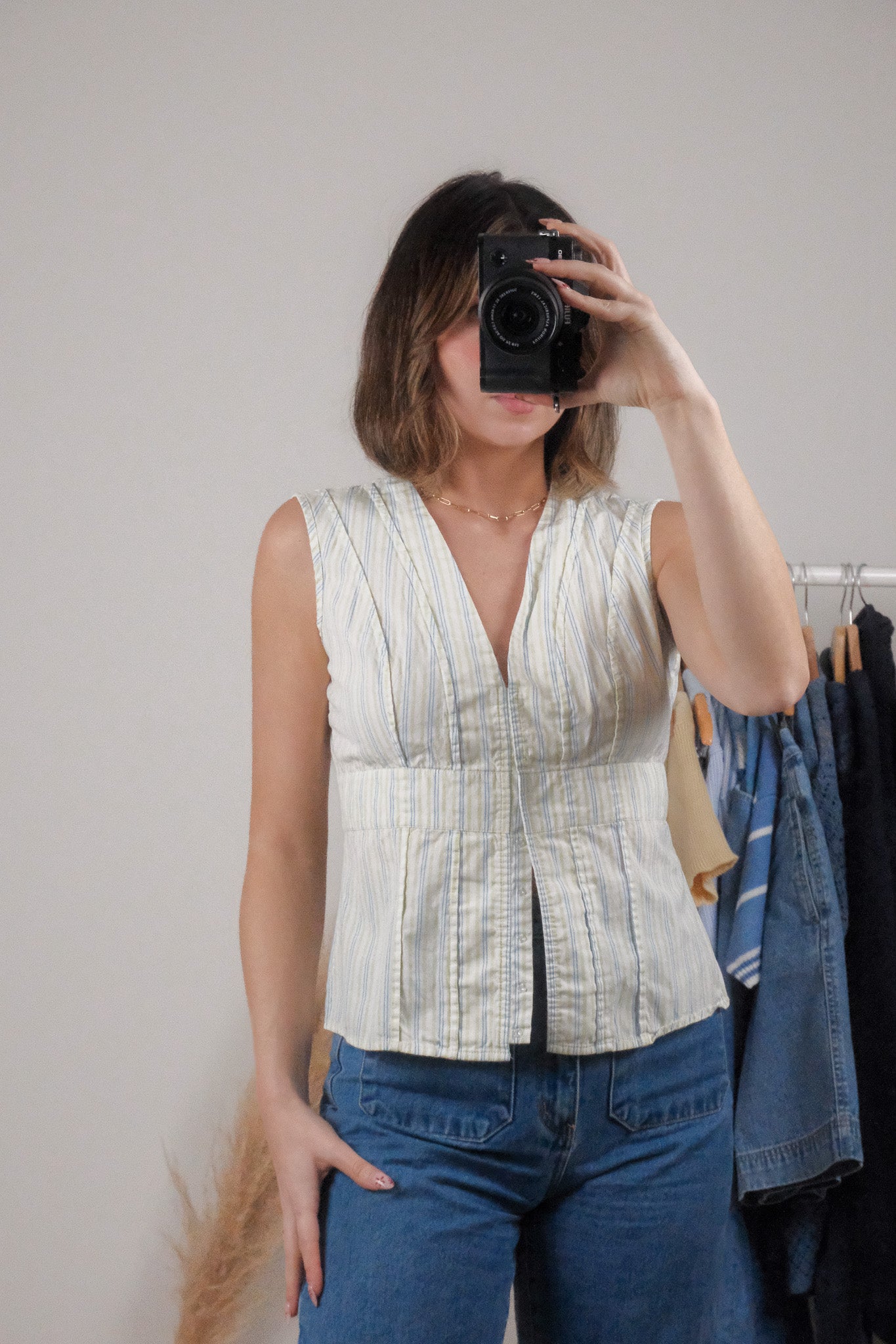 Vintage x Fitted Striped Top (6)