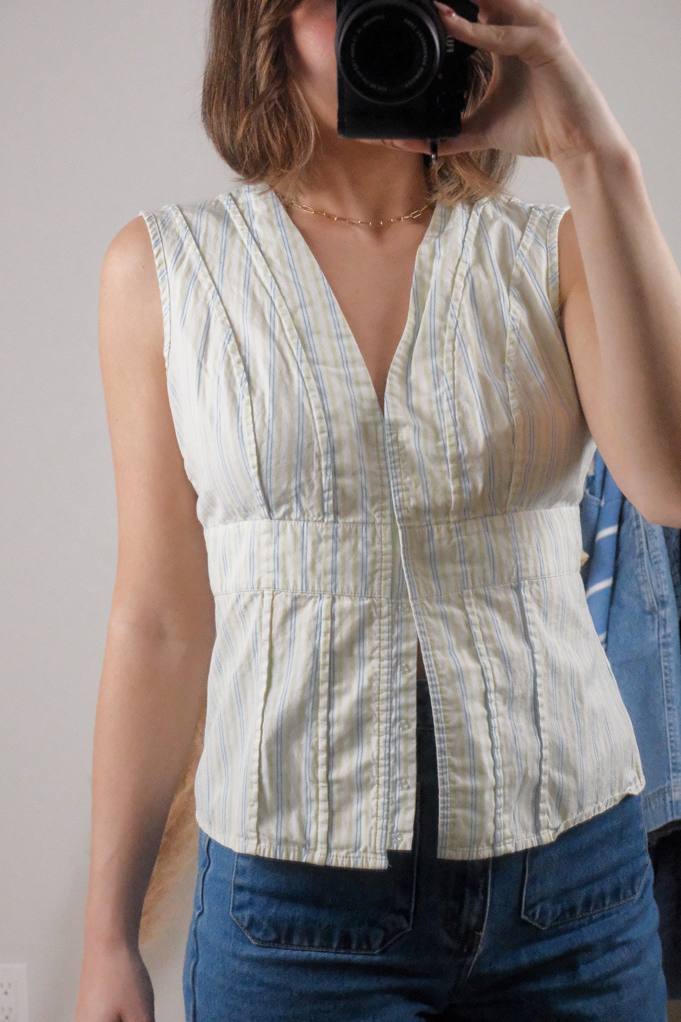 Vintage x Fitted Striped Top (6)