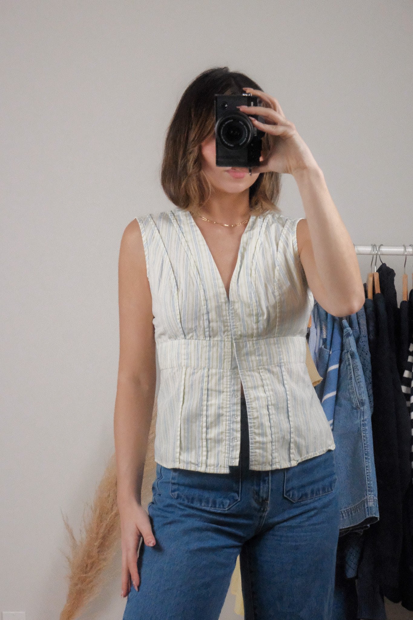 Vintage x Fitted Striped Top (6)