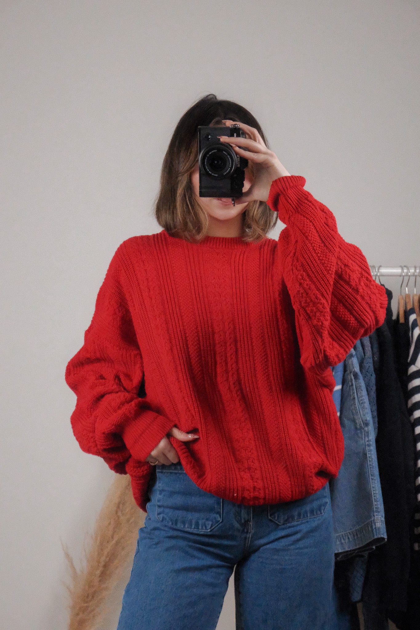 Made in Canada x Vintage x Cotton Textured Sweater (M-XL)