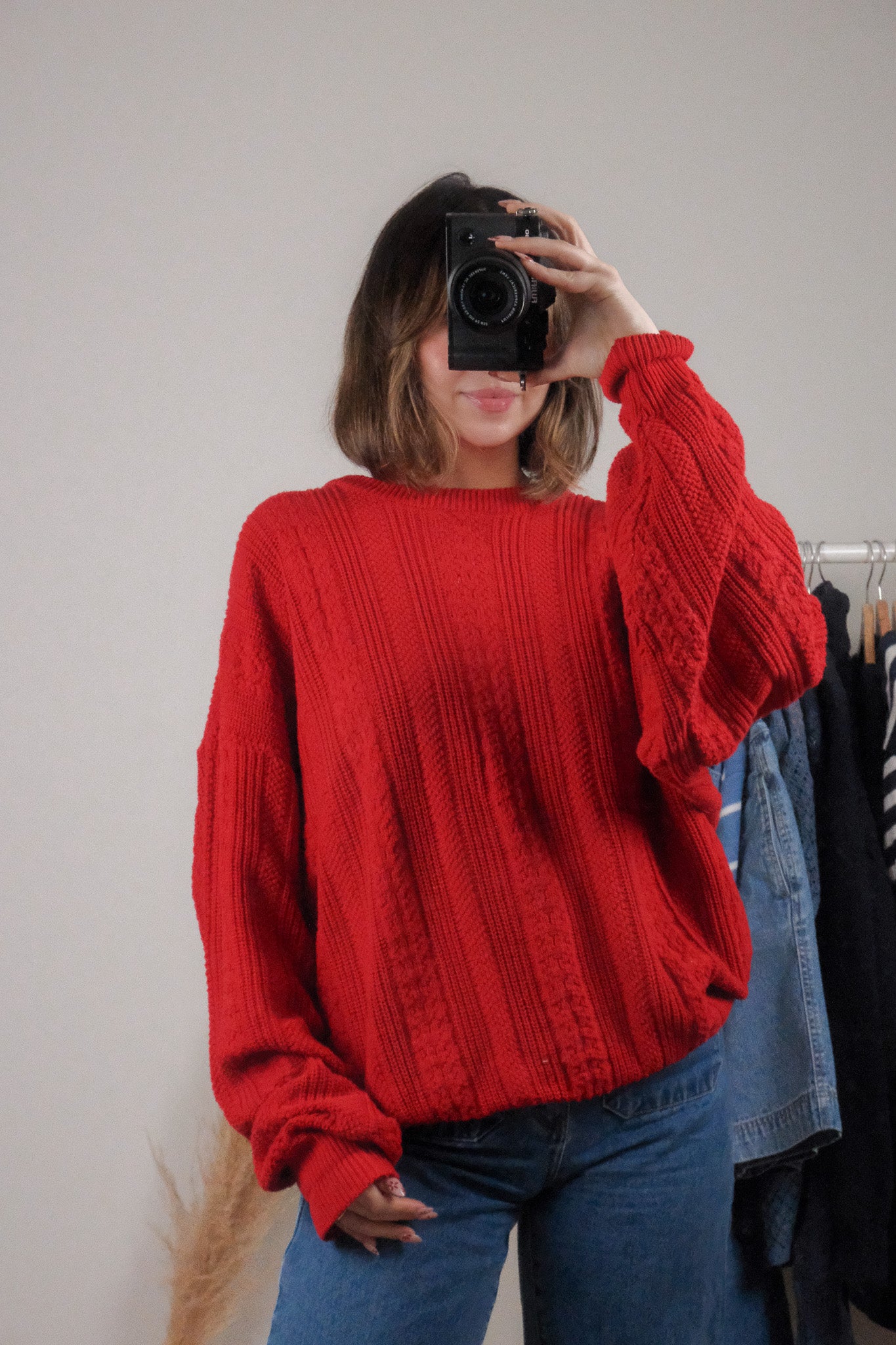 Made in Canada x Vintage x Cotton Textured Sweater (M-XL)