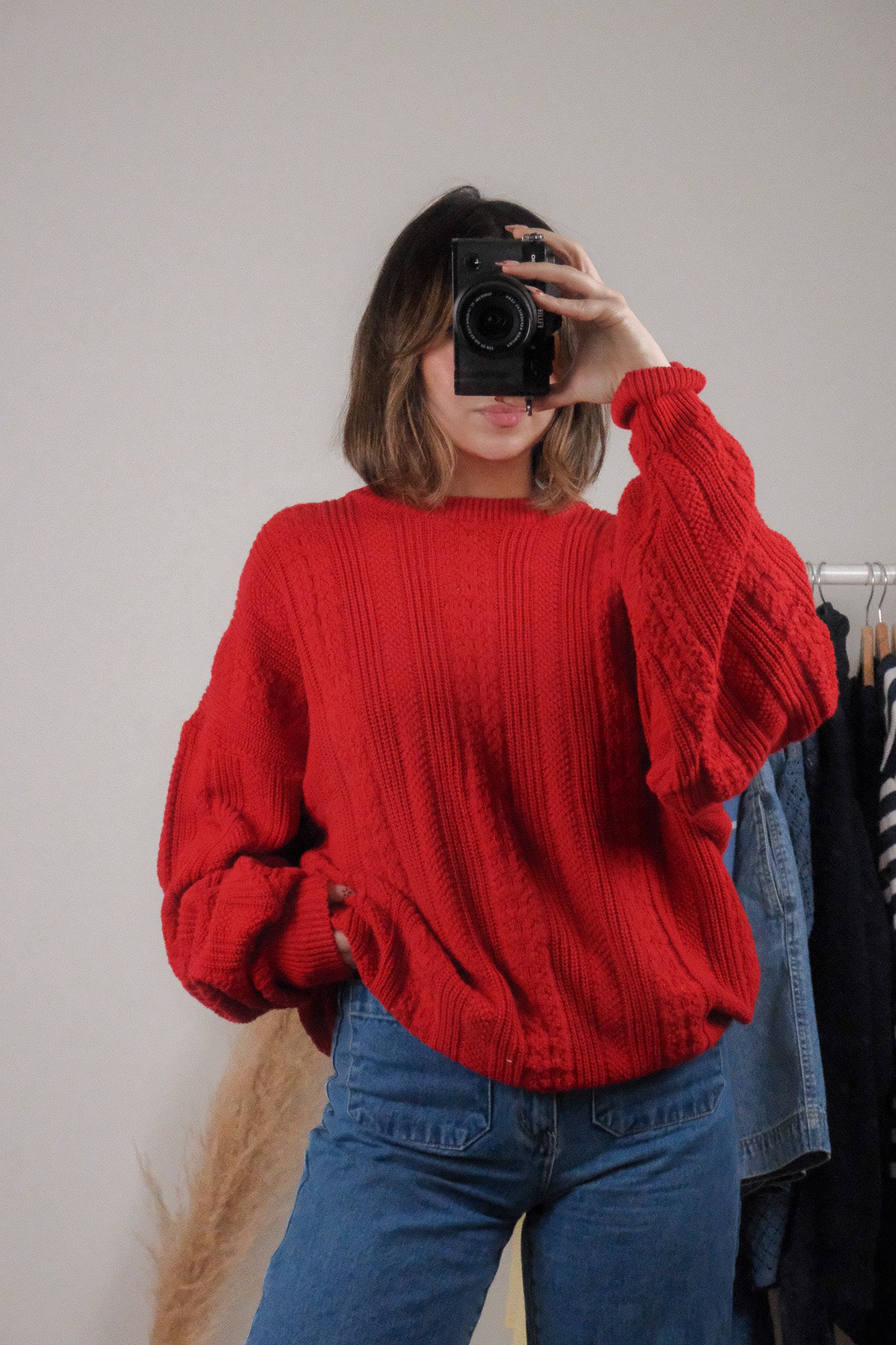 Made in Canada x Vintage x Cotton Textured Sweater (M-XL)