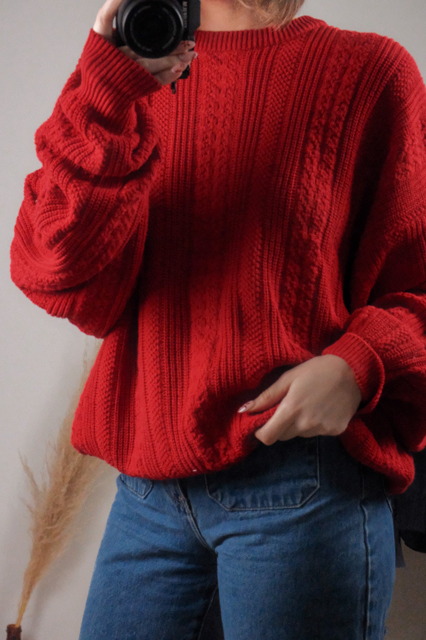Made in Canada x Vintage x Cotton Textured Sweater (M-XL)