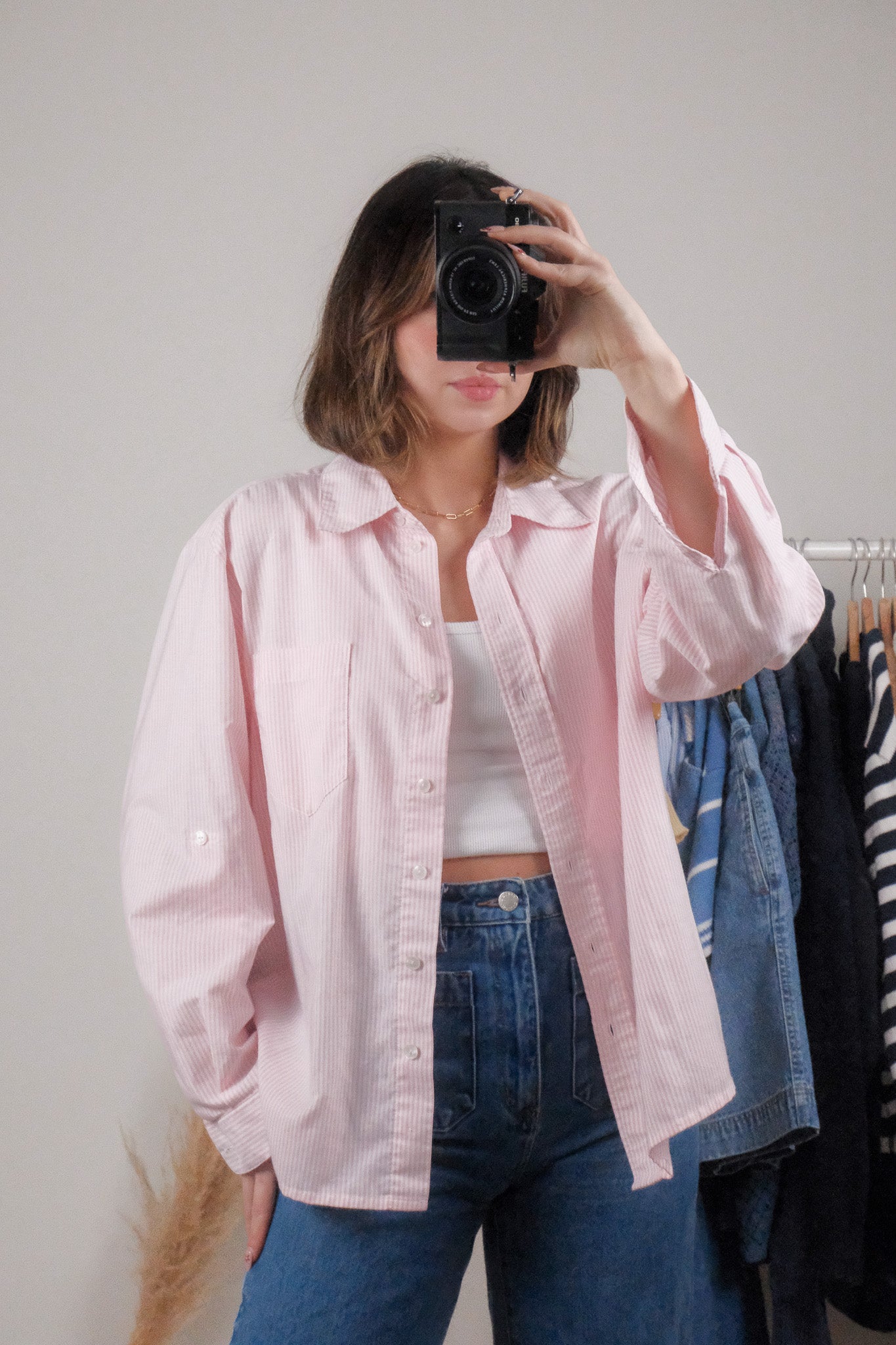 Vintage x Pinstripe Button Down (L/XL)