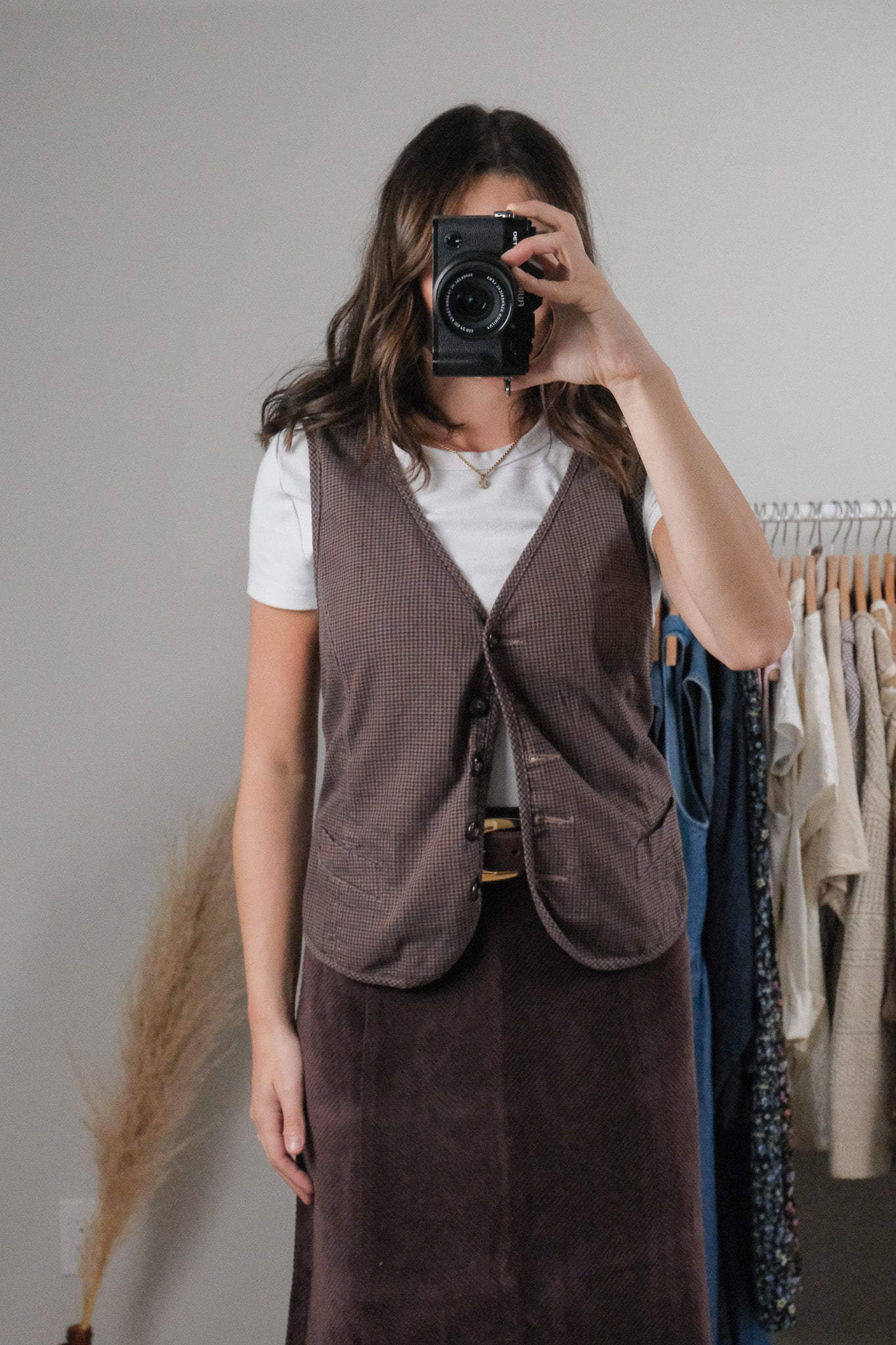 Vintage x Houndstooth Vest (L/XL)