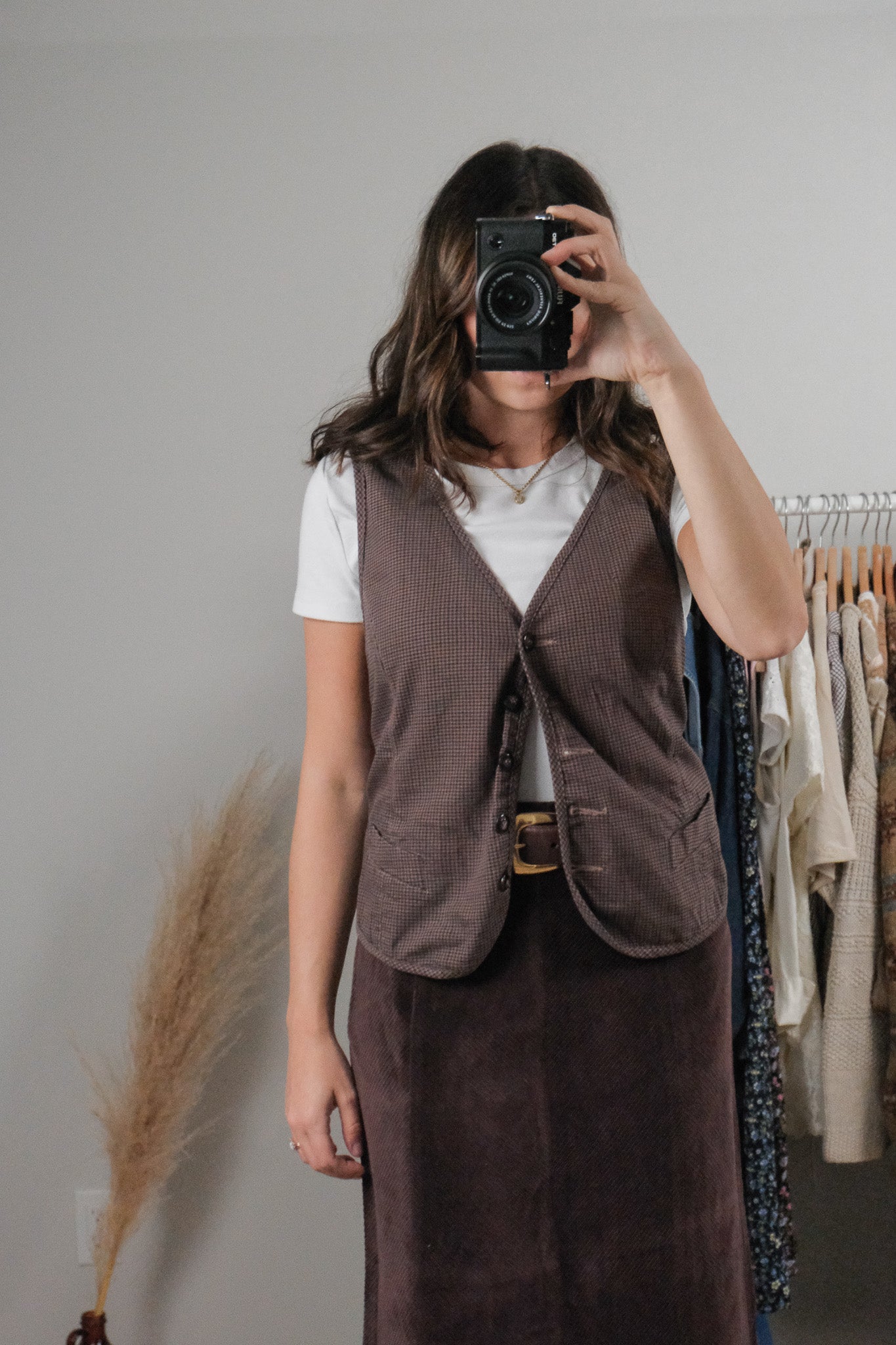Vintage x Houndstooth Vest (L/XL)