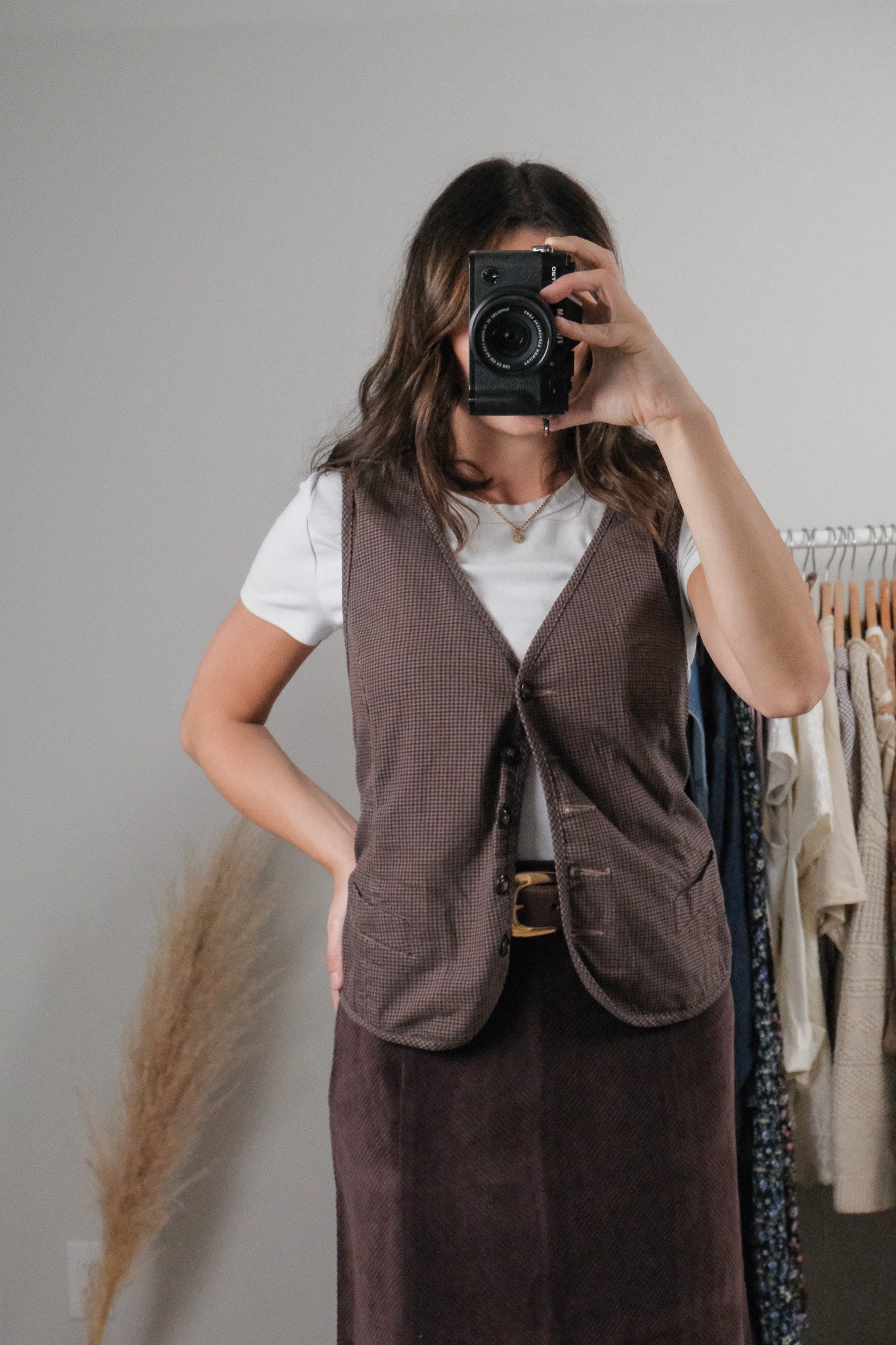 Vintage x Houndstooth Vest (L/XL)