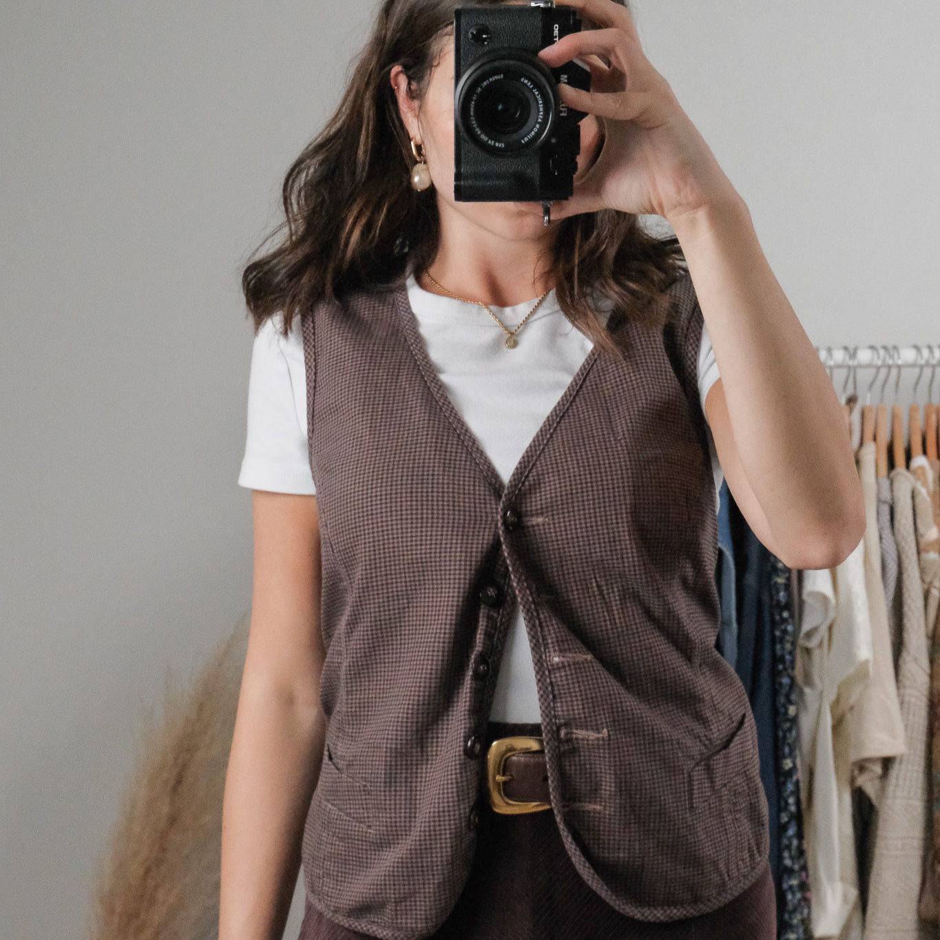 Vintage x Houndstooth Vest (L/XL)