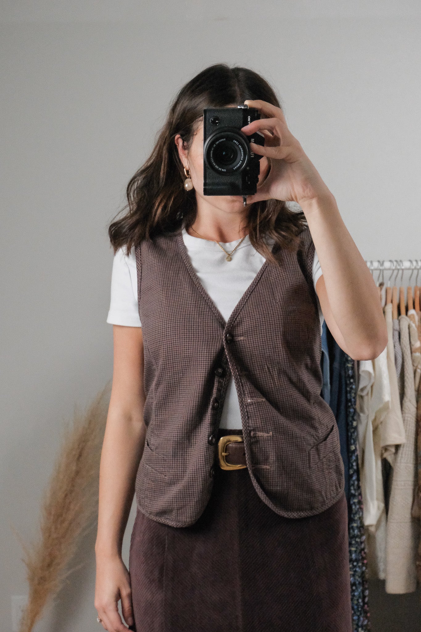 Vintage x Houndstooth Vest (L/XL)