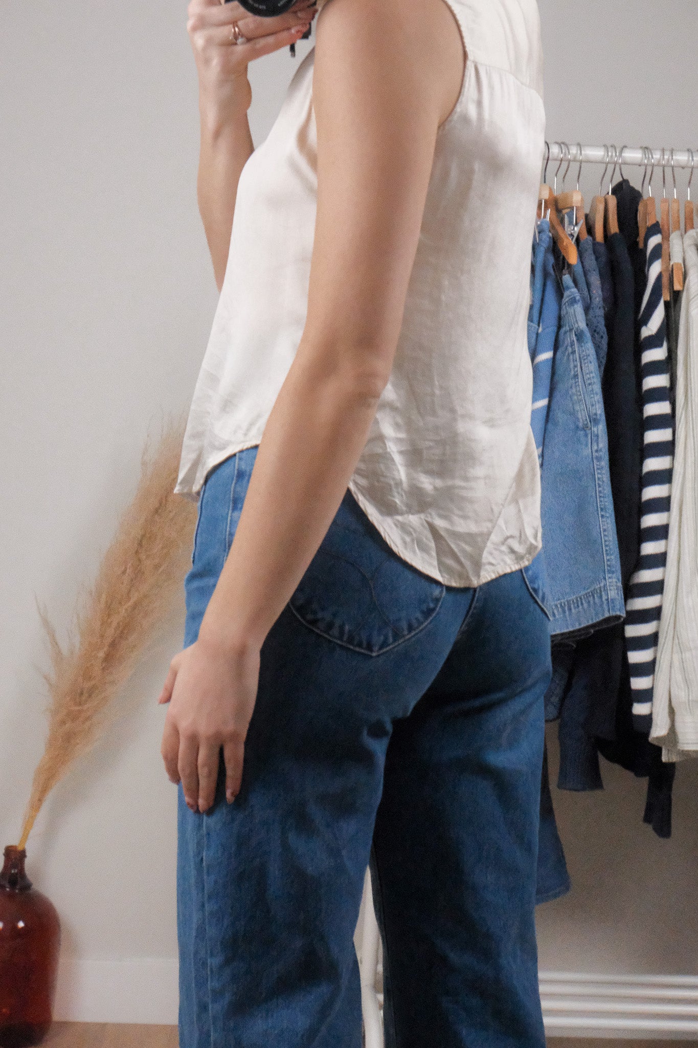 Vintage x Ralph Lauren x 100% Silk Tank (S/M)