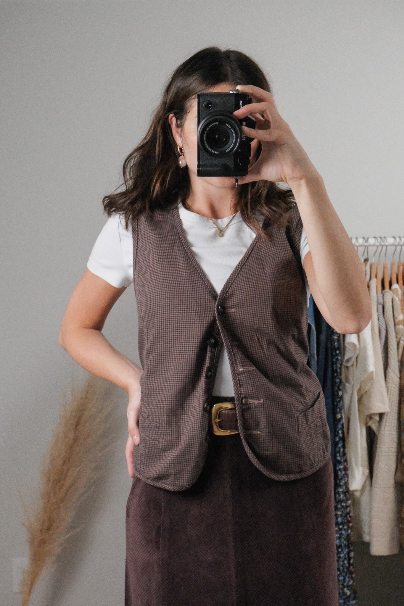 Vintage x Houndstooth Vest (L/XL)