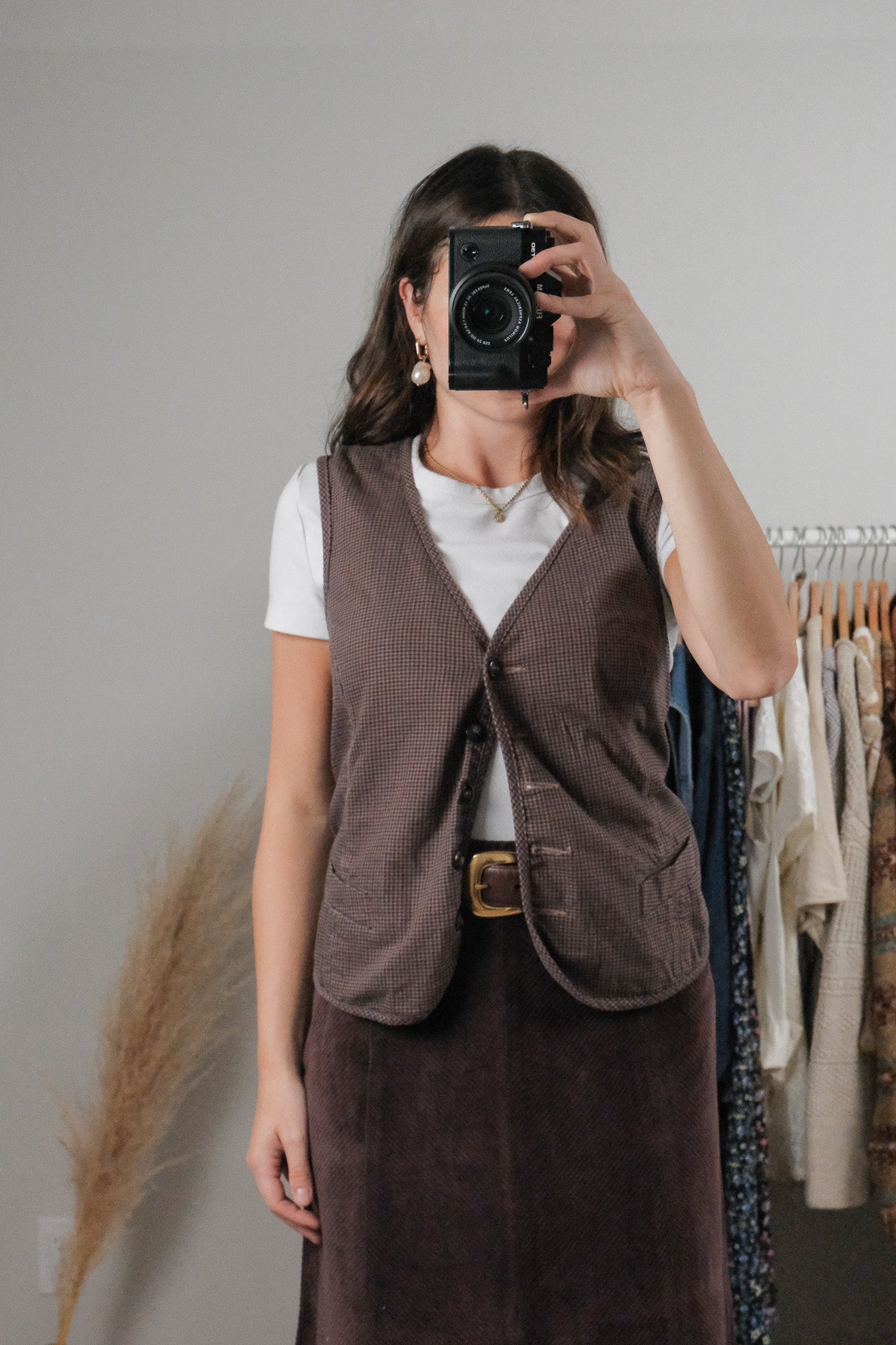 Vintage x Houndstooth Vest (L/XL)