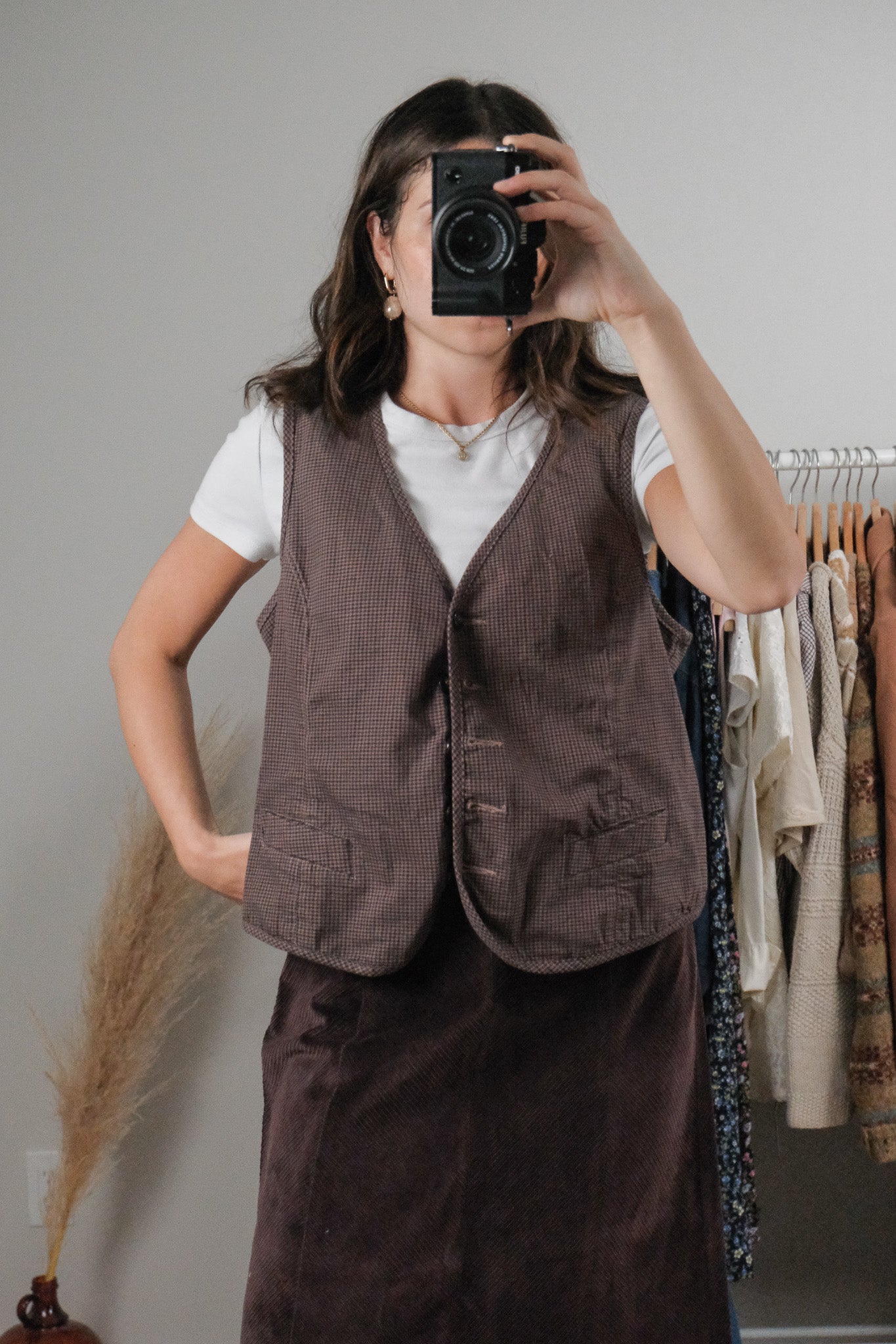 Vintage x Houndstooth Vest (L/XL)