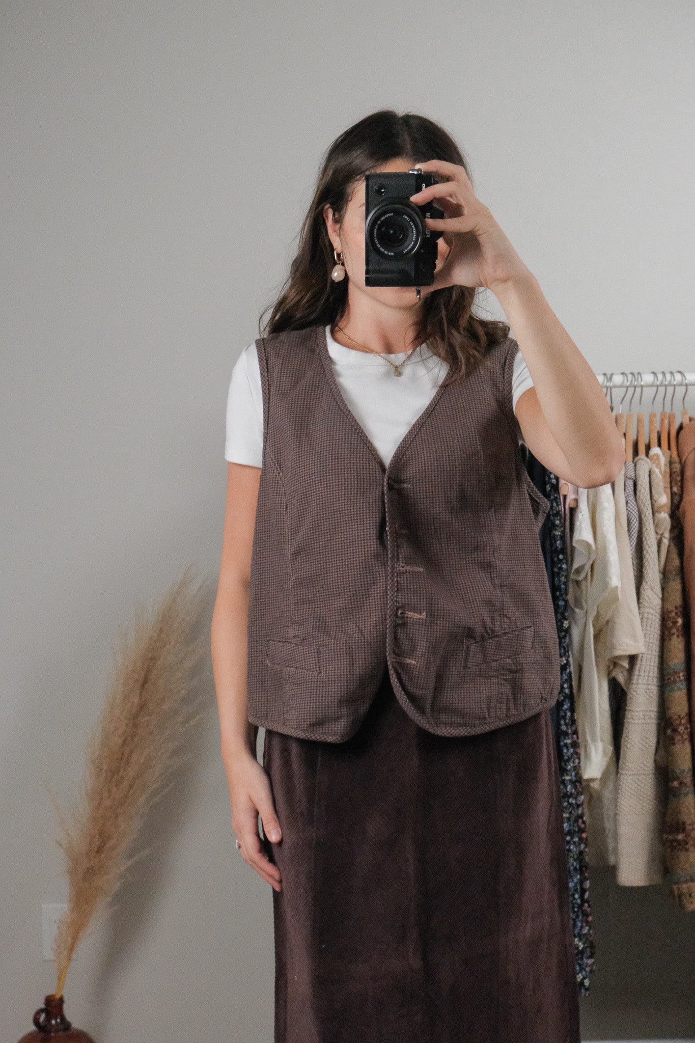 Vintage x Houndstooth Vest (L/XL)