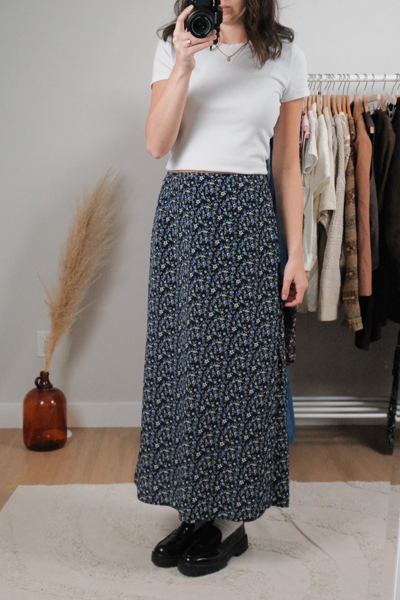 Made in Canada x Vintage x Floral Maxi Skirt (6)