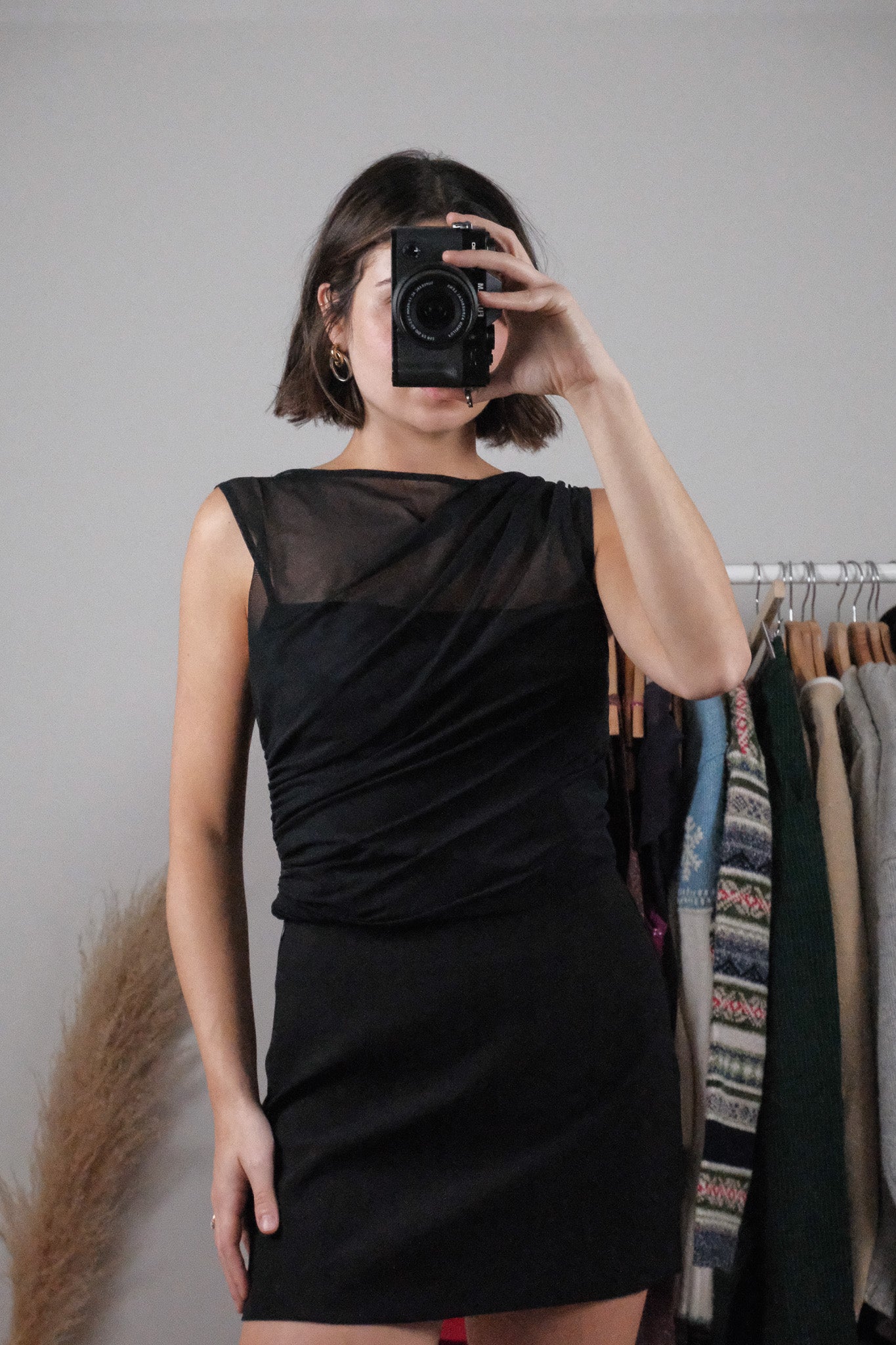 A&F x Mesh Highneck Tank (M)