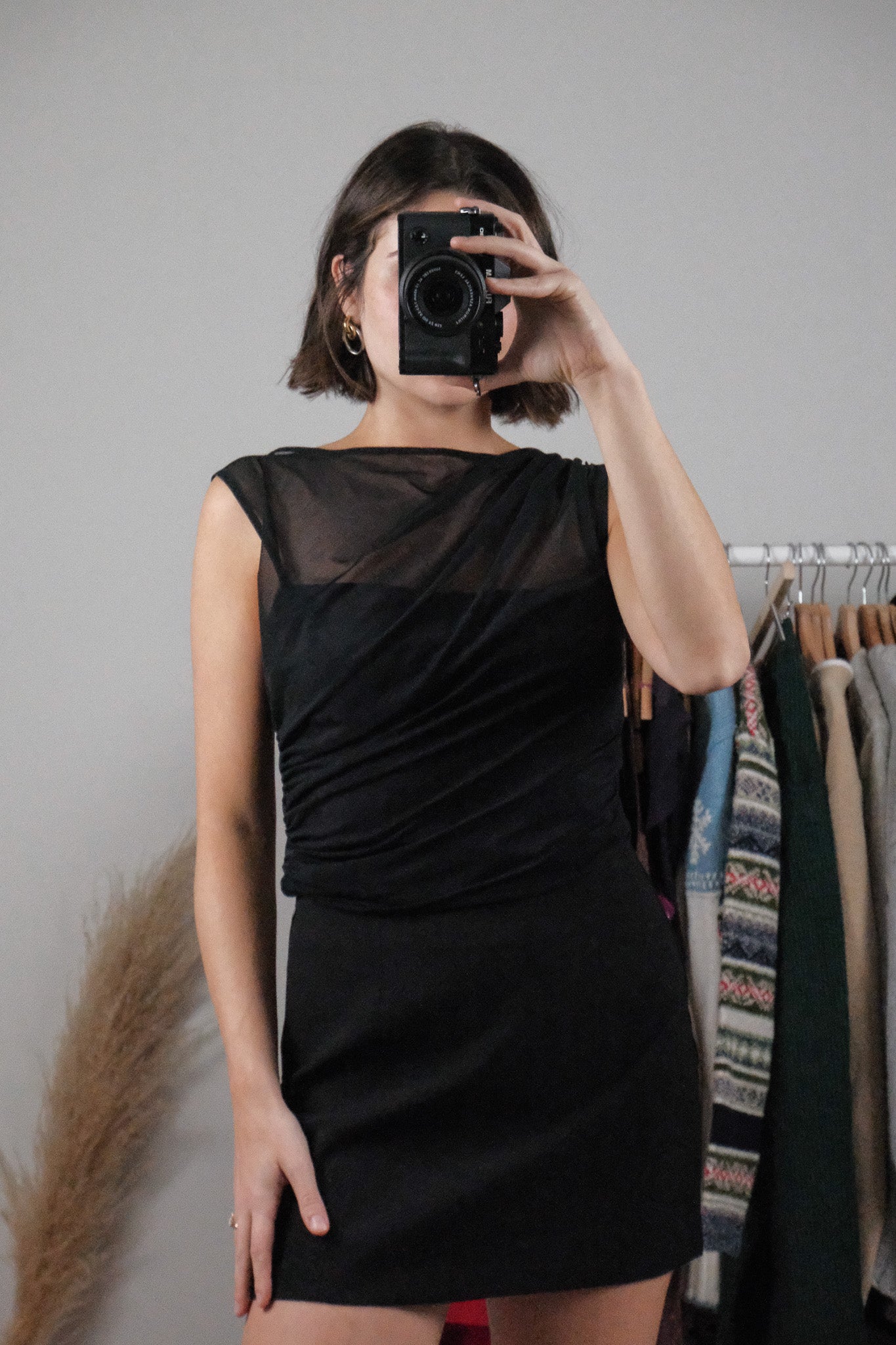 A&F x Mesh Highneck Tank (M)