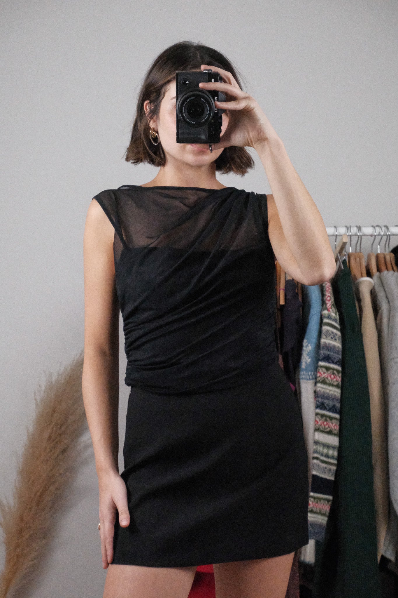 A&F x Mesh Highneck Tank (M)