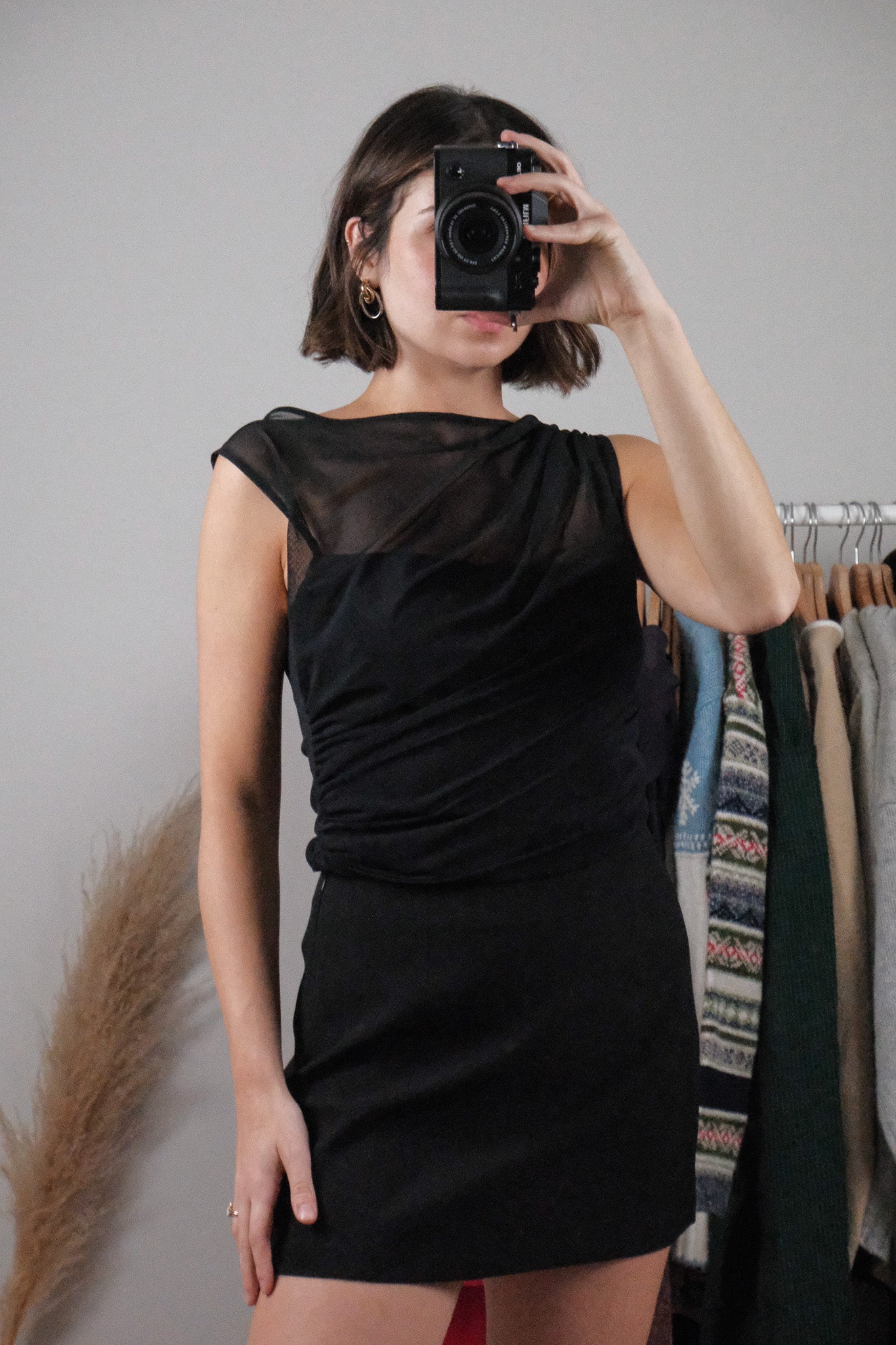 A&F x Mesh Highneck Tank (M)