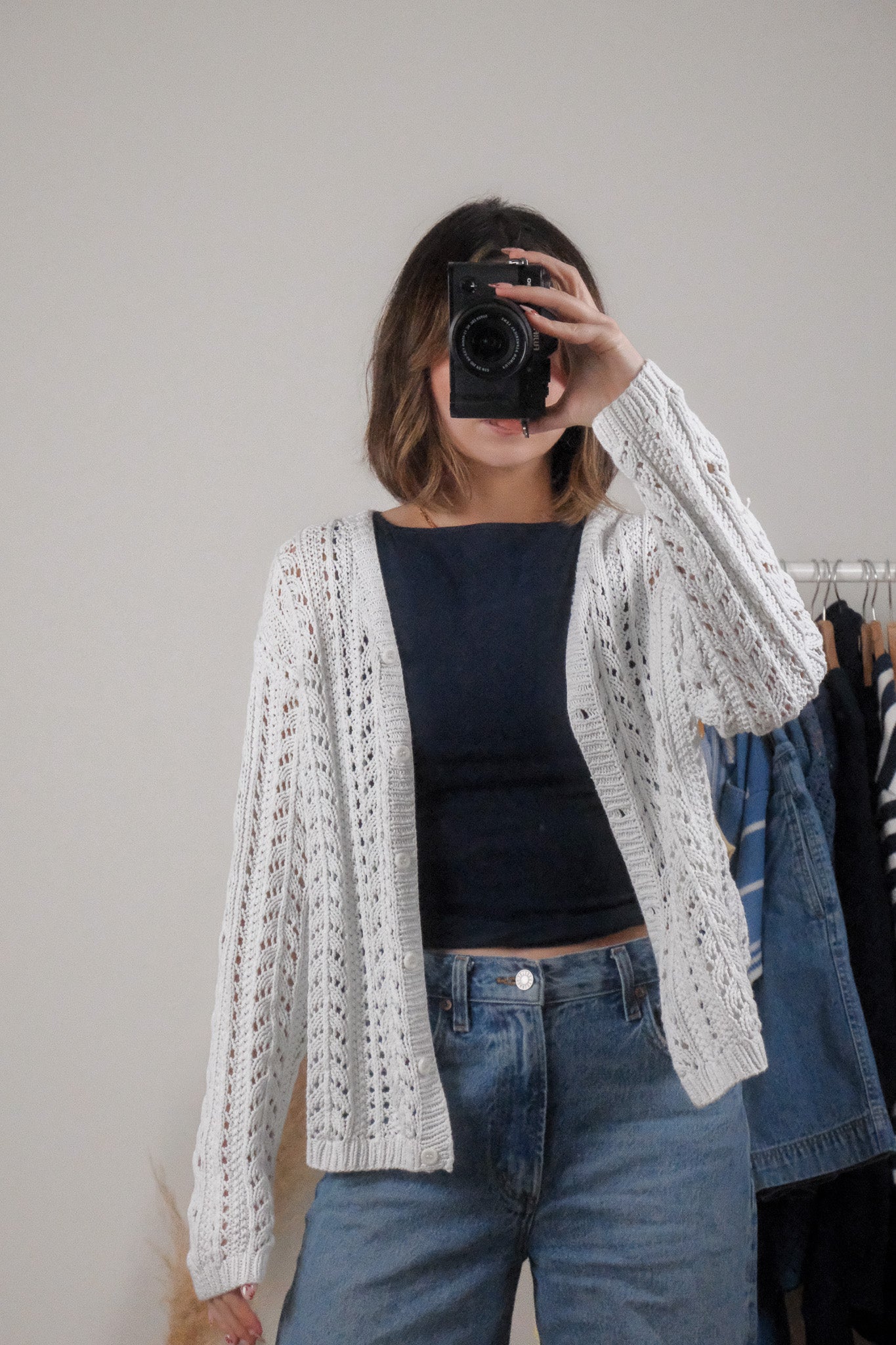 Vintage x Eddie Bauer x Cotton Handknit Cardigan (M/L)