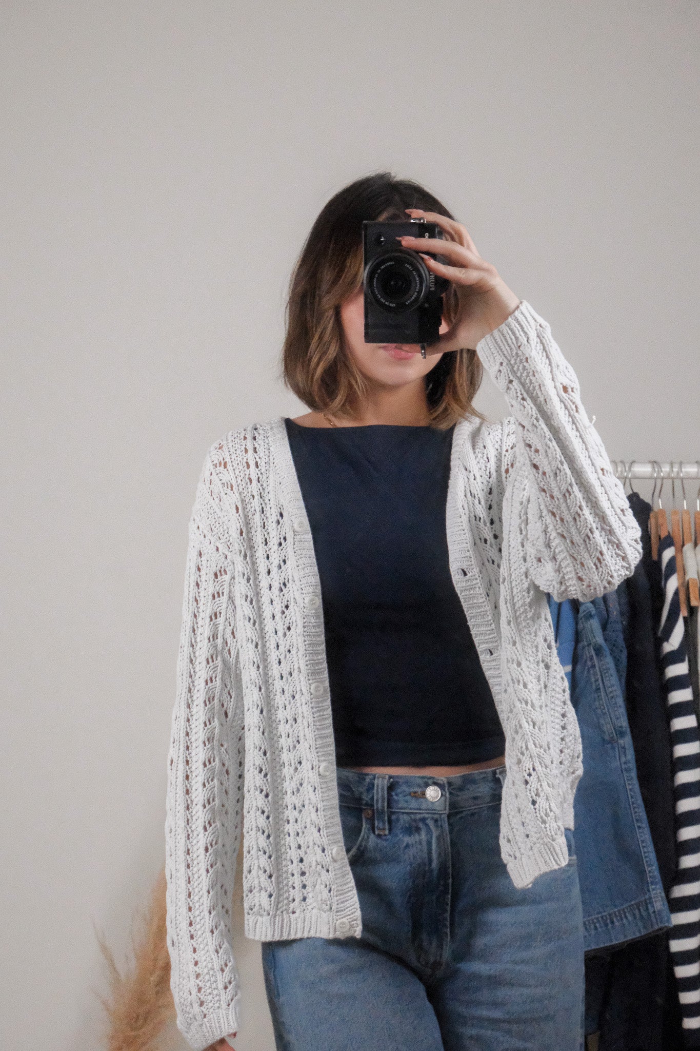 Vintage x Eddie Bauer x Cotton Handknit Cardigan (M/L)