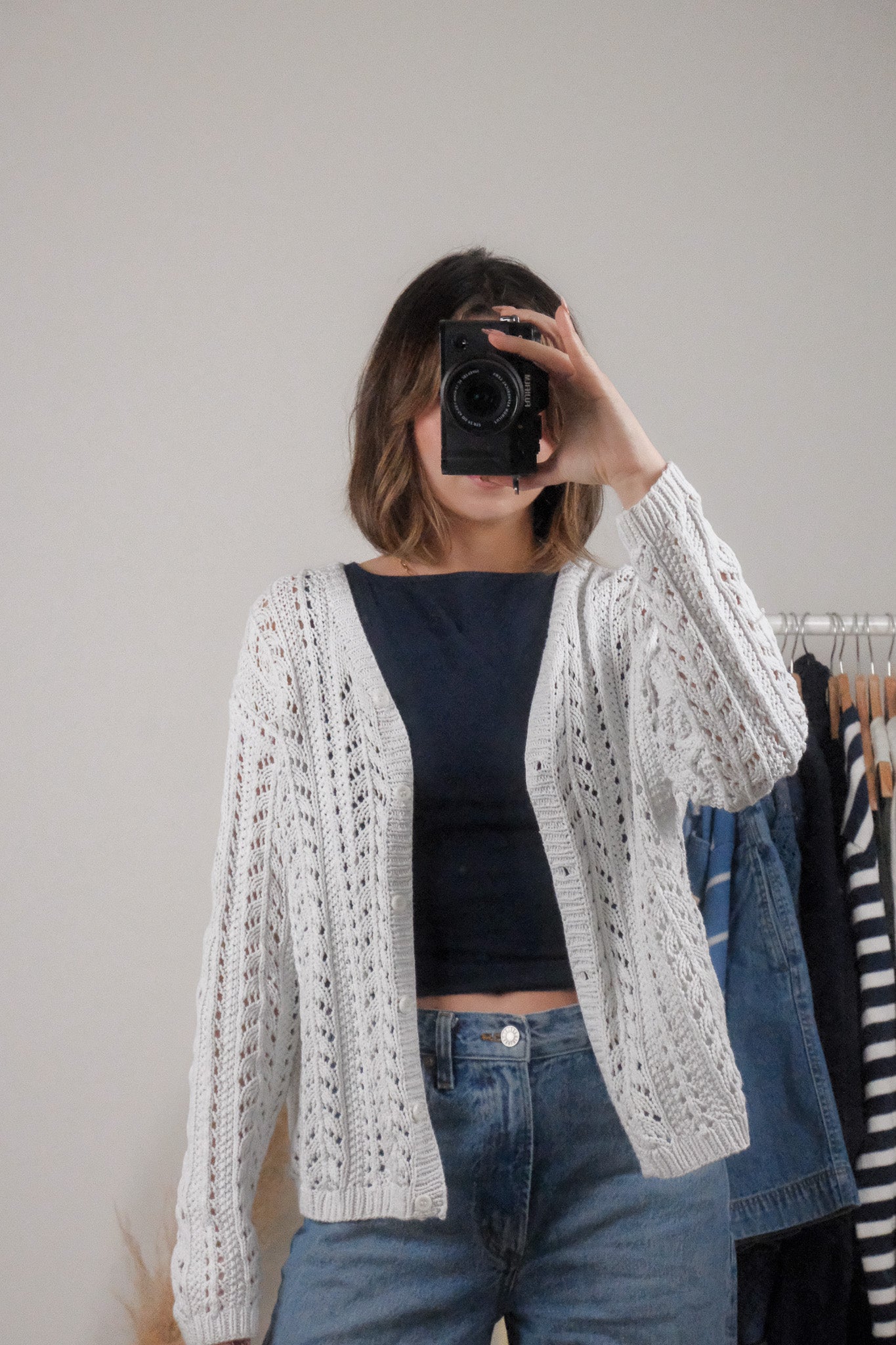 Vintage x Eddie Bauer x Cotton Handknit Cardigan (M/L)