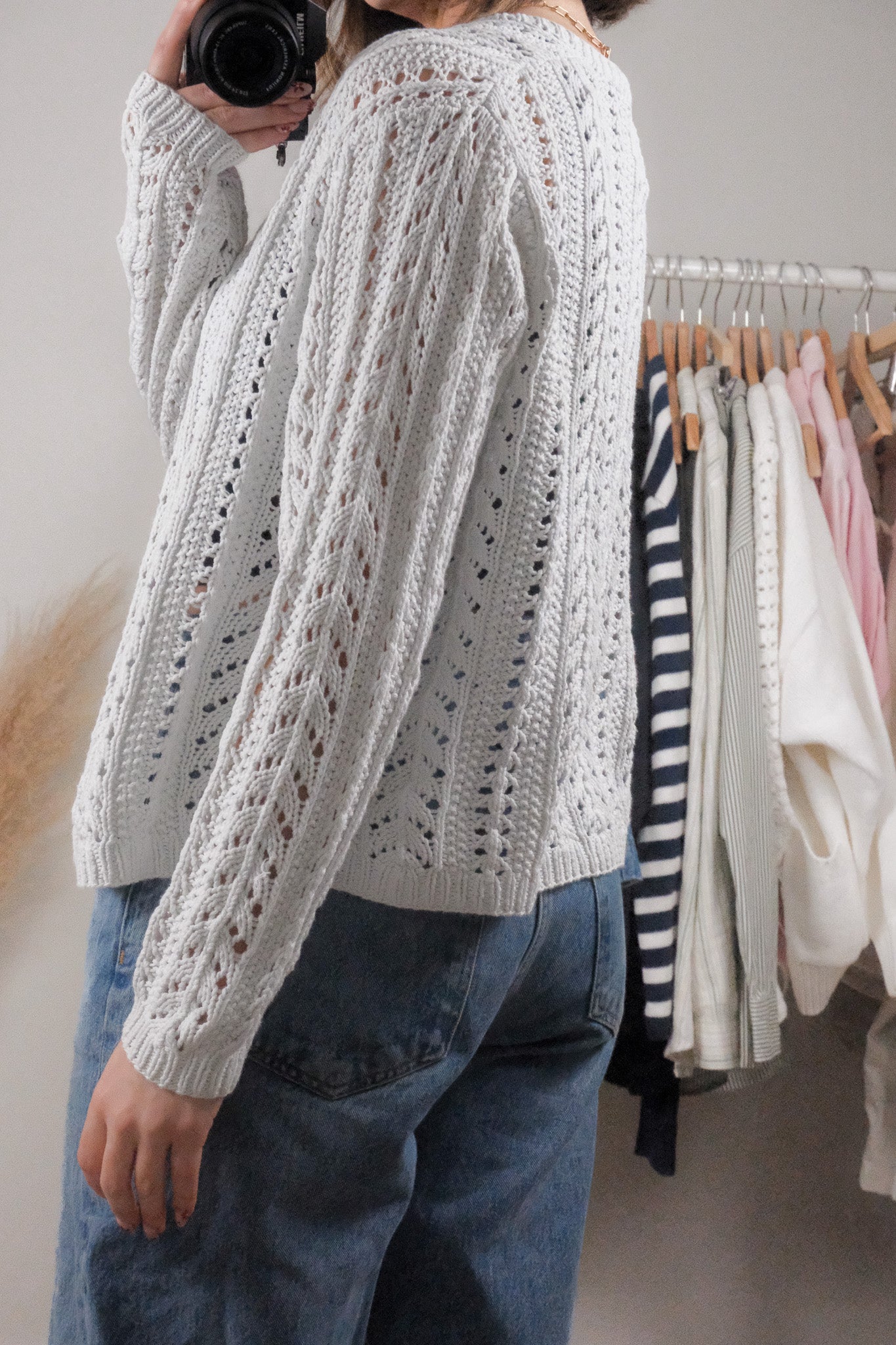 Vintage x Eddie Bauer x Cotton Handknit Cardigan (M/L)